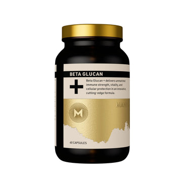 Manna Beta Glucan+ Capsules | 1000mg Beta Glucan Complex | Reishi Mushroom & Oats | Supplement for Immune Support, Heart Health, Cellular Renewal & Antioxidant Protection | 60 Count M Manna Au supplements