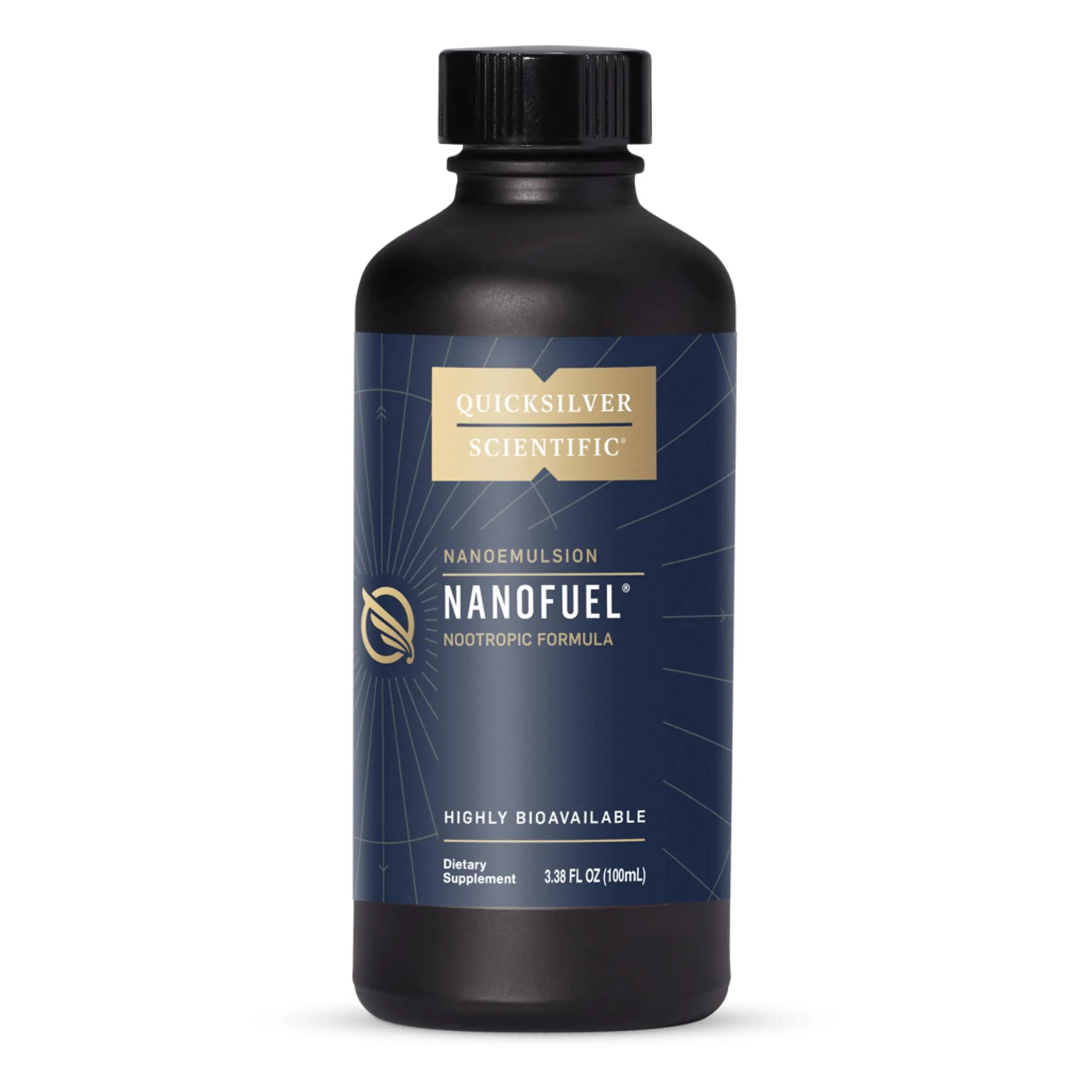 Quicksilver Scientific NanoFuel - Energy Support - Nootropic Formula Designed to Support Focus + Productivity (3.38oz / 100ml) Quicksilver Scientific Au supplements