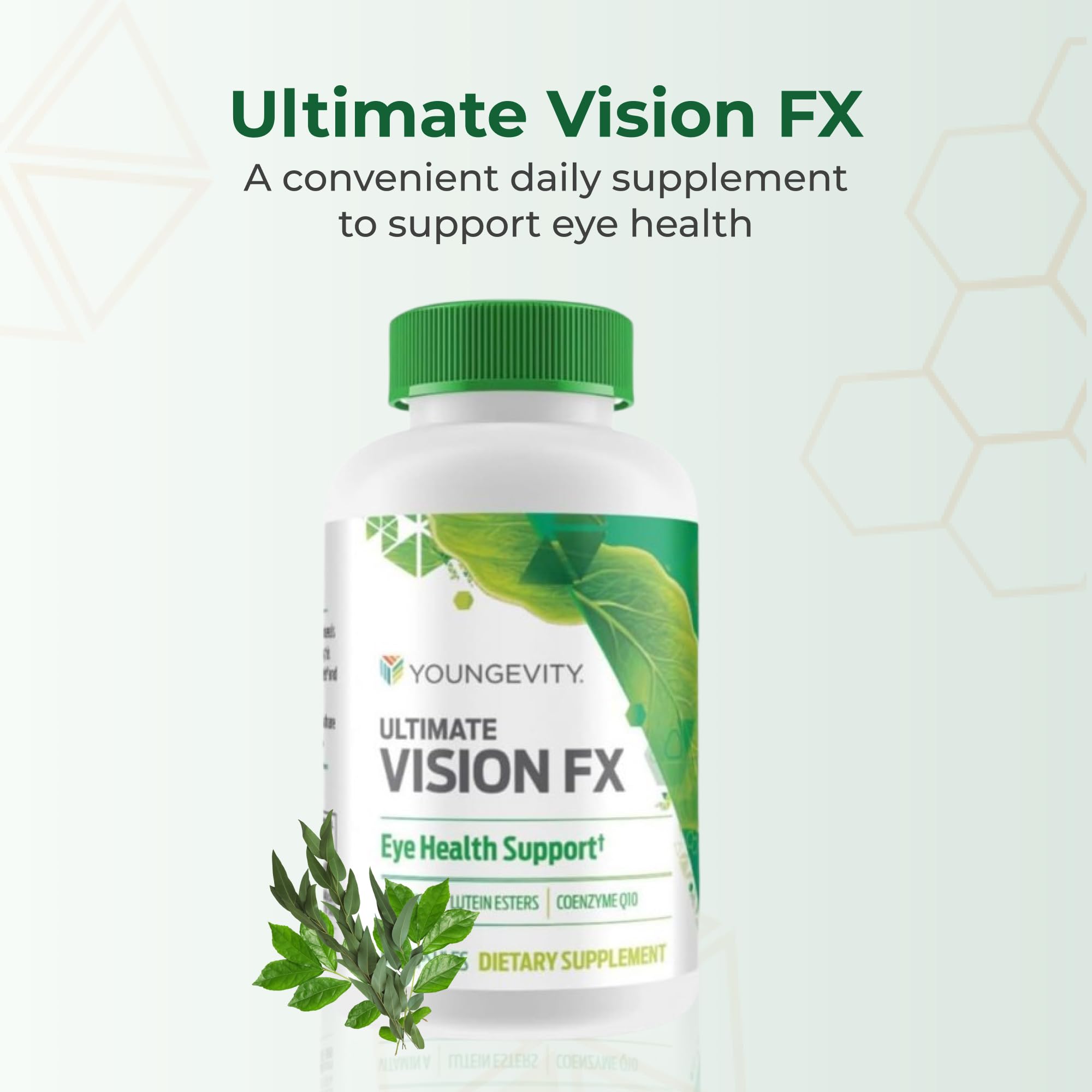 Youngevity Ultimate Vision FX™ - Eye Vitamin & Mineral Supplement Blend - Lutein, CoQ10, Vitamins A, C, E, Zinc, Chromium, Selenium for Eye Health (60 Capsules) Youngevity Au supplements