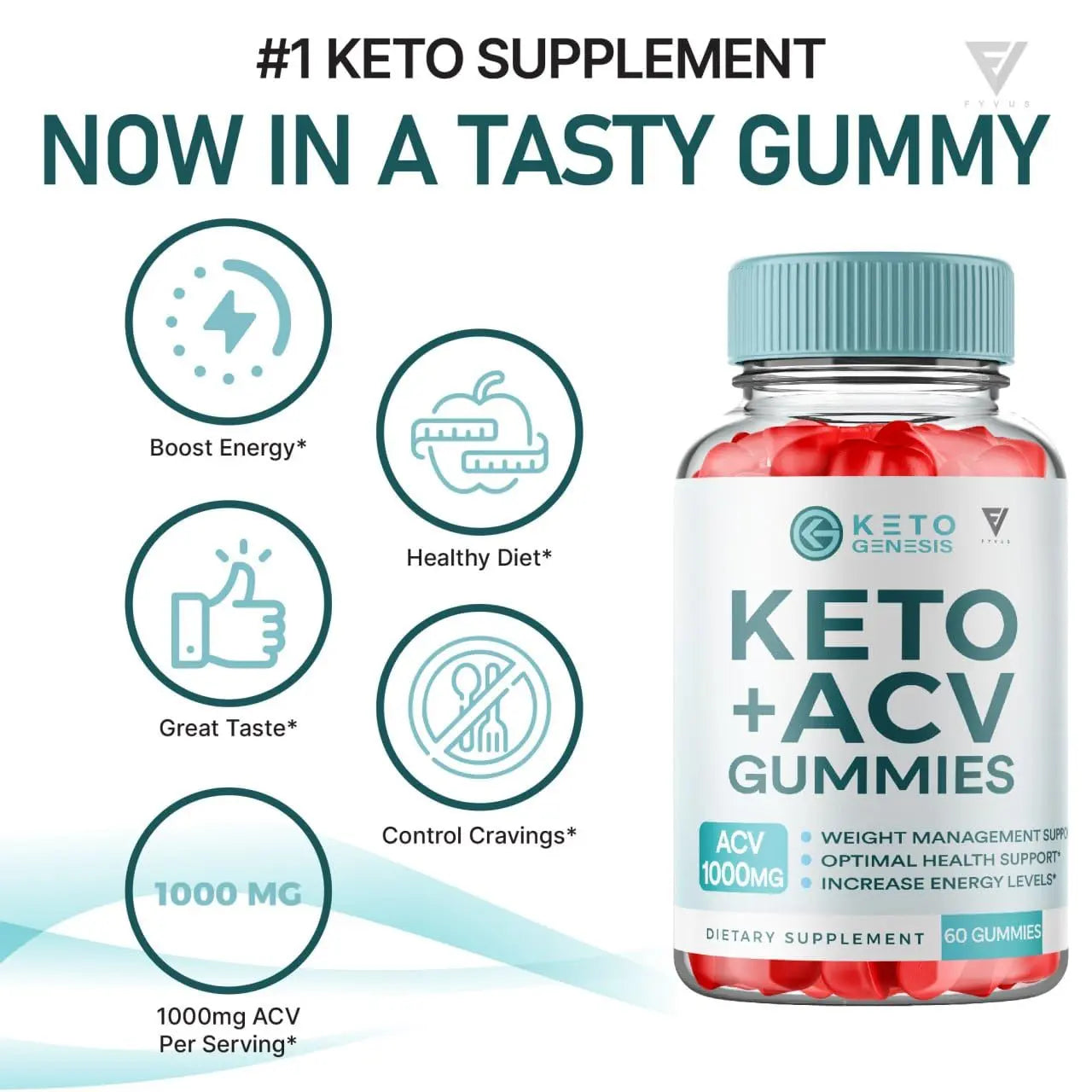 (2 Pack) Keto Genesis Keto ACV Gummies Advanced Weight Loss, Ketogenesis Keto Fyvus Au supplements