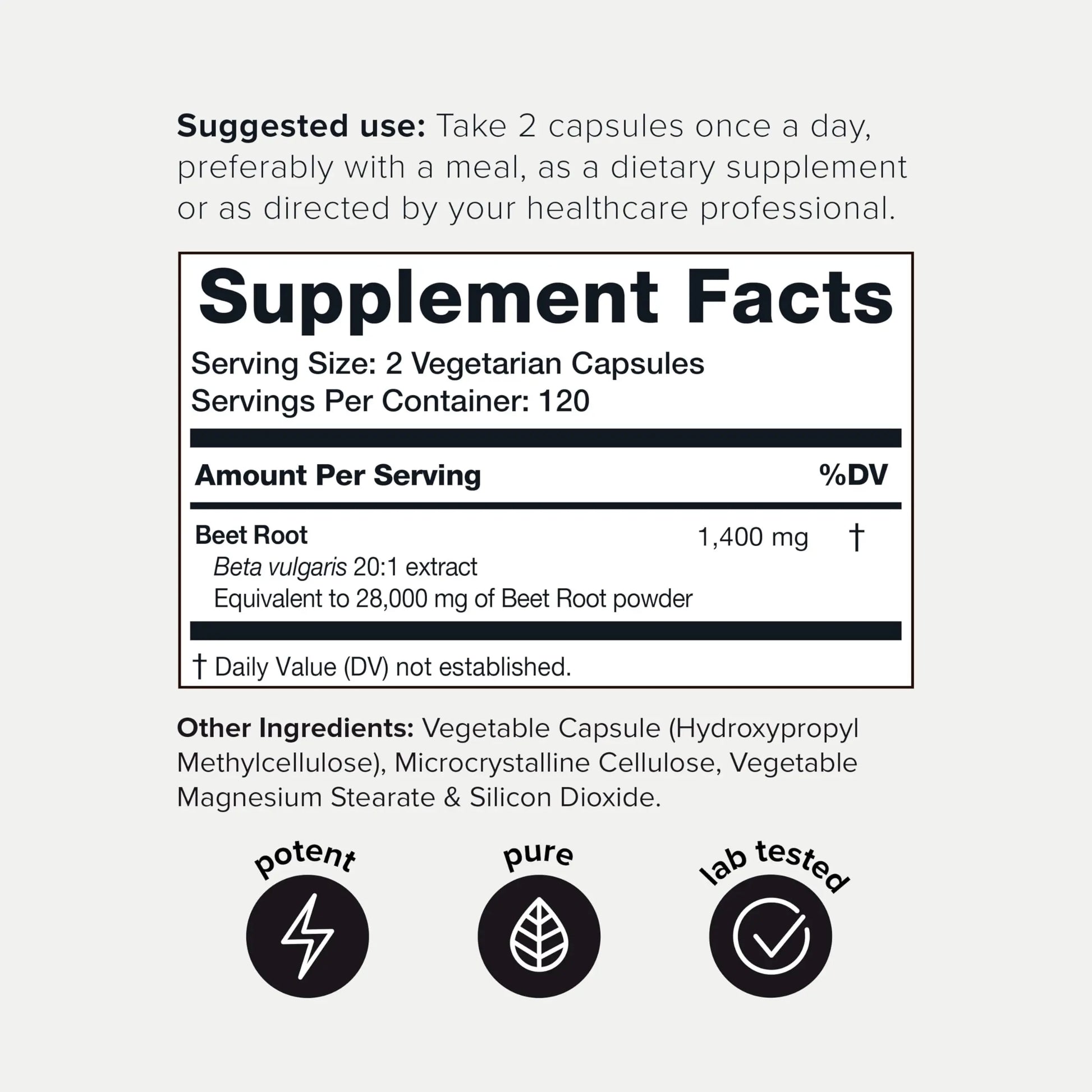 28,000mg 20x Concentrated Extract Beet Root Capsules - Natural Nitric Oxide Booster Toniiq Au supplements