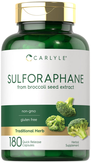 Carlyle Sulforaphane | from Broccoli Seed Extract | 180 Capsules | Traditional Herbal Carlyle Au supplements