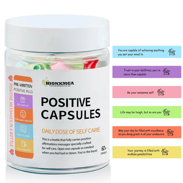 HIONXMGA Positive Messages in a Bottle (60+ Positive Affirmations),Self Care Gifts for Women Men HIONXMGA Au supplements
