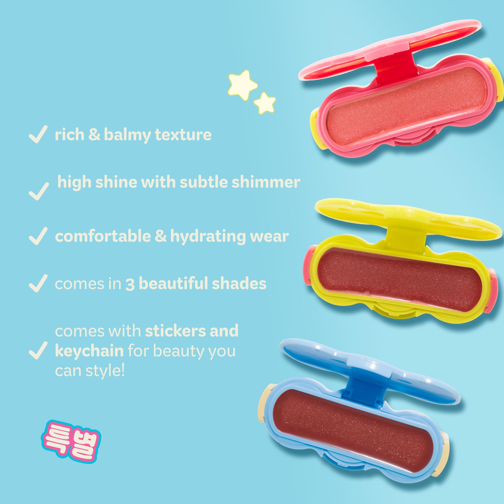 The Crème Shop Shimmer Pop Clip-On Lip Gloss | Korean Makeup, Cute Clip Accessory, Hydrating, Non-Sticky, Shea Butter, Hyaluronic Acid, Vitamine E- Gravity Glow The Crème Shop Au supplements