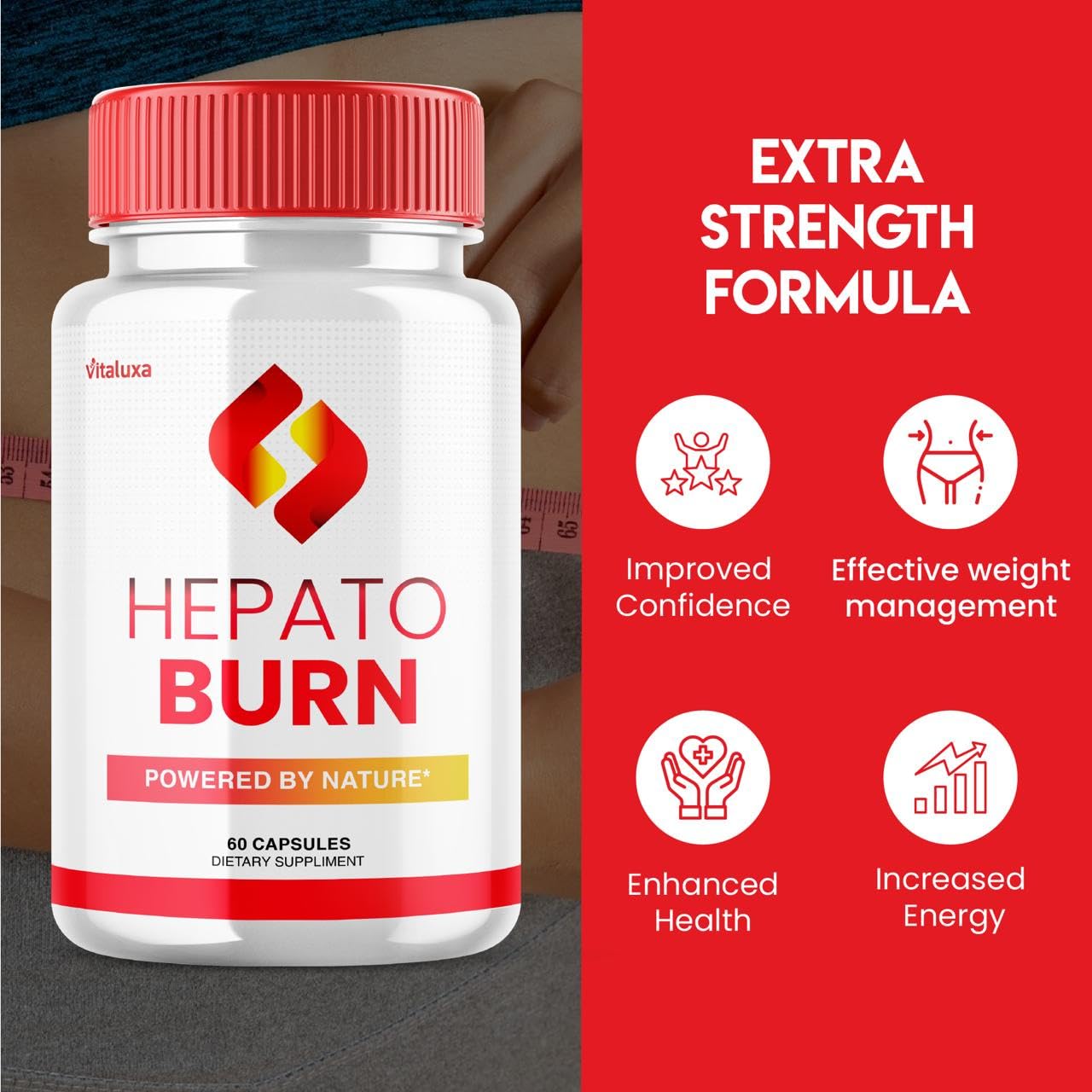 (3 Pack) Hepato Burn Capsules - HepatoBurn Supplement Pills Advanced Formula Wait Premium Blend All Natural Loss Support for Men Women, Hepataburn Reviews Maximum Strength Burner Health (180 Capsules) Vitaluxa Au supplements