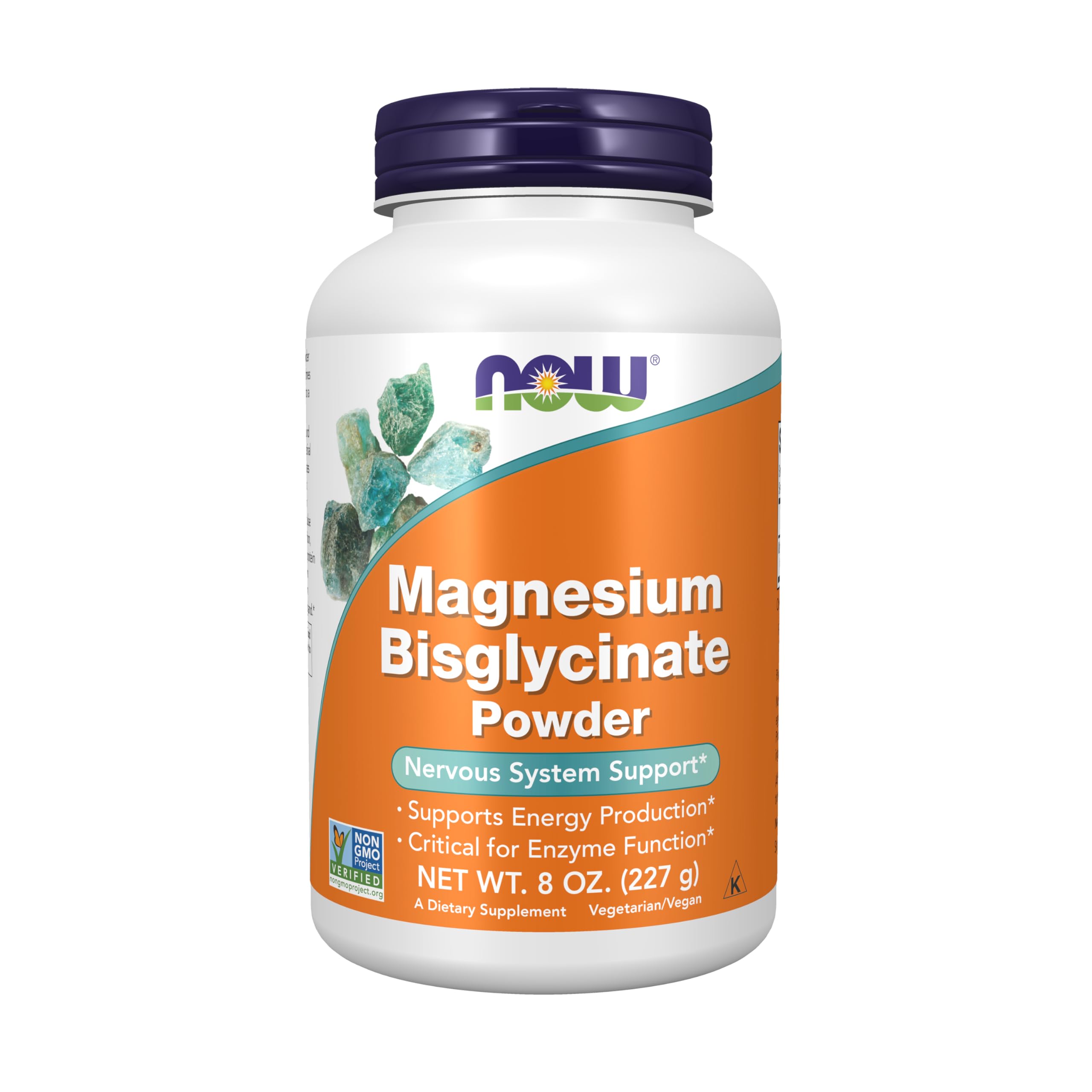 NOW Foods Supplements, Magnesium Bisglycinate Powder, Enzyme Function*, Nervous System Support*, 8-Ounce NOW Foods Au supplements