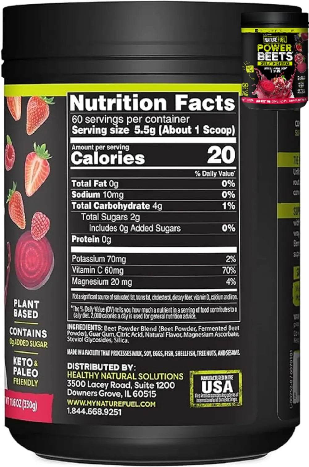 Amazing Grass Greens Blend Superfood: Super Greens Powder Smoothie Mix for Boost Energy, 60 Servings & Nature Fuel Power Beets Powder, Beet Root Powder, Support Natural Energy, 60 Servings Healthy Delights Au supplements