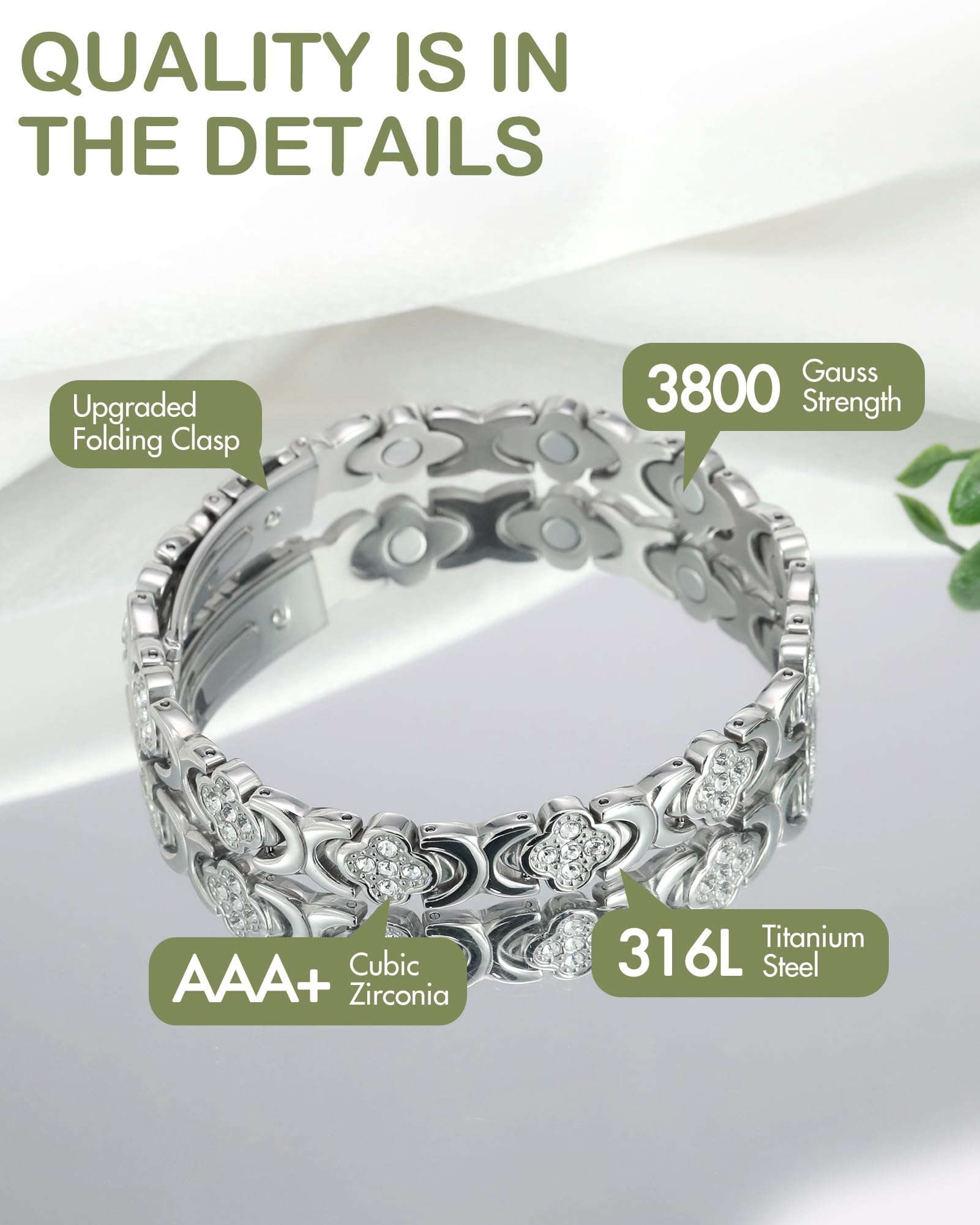Feraco Ultra Strength Magnetic Bracelets for Women with Neodymium Therapy Magnets Feraco Au supplements