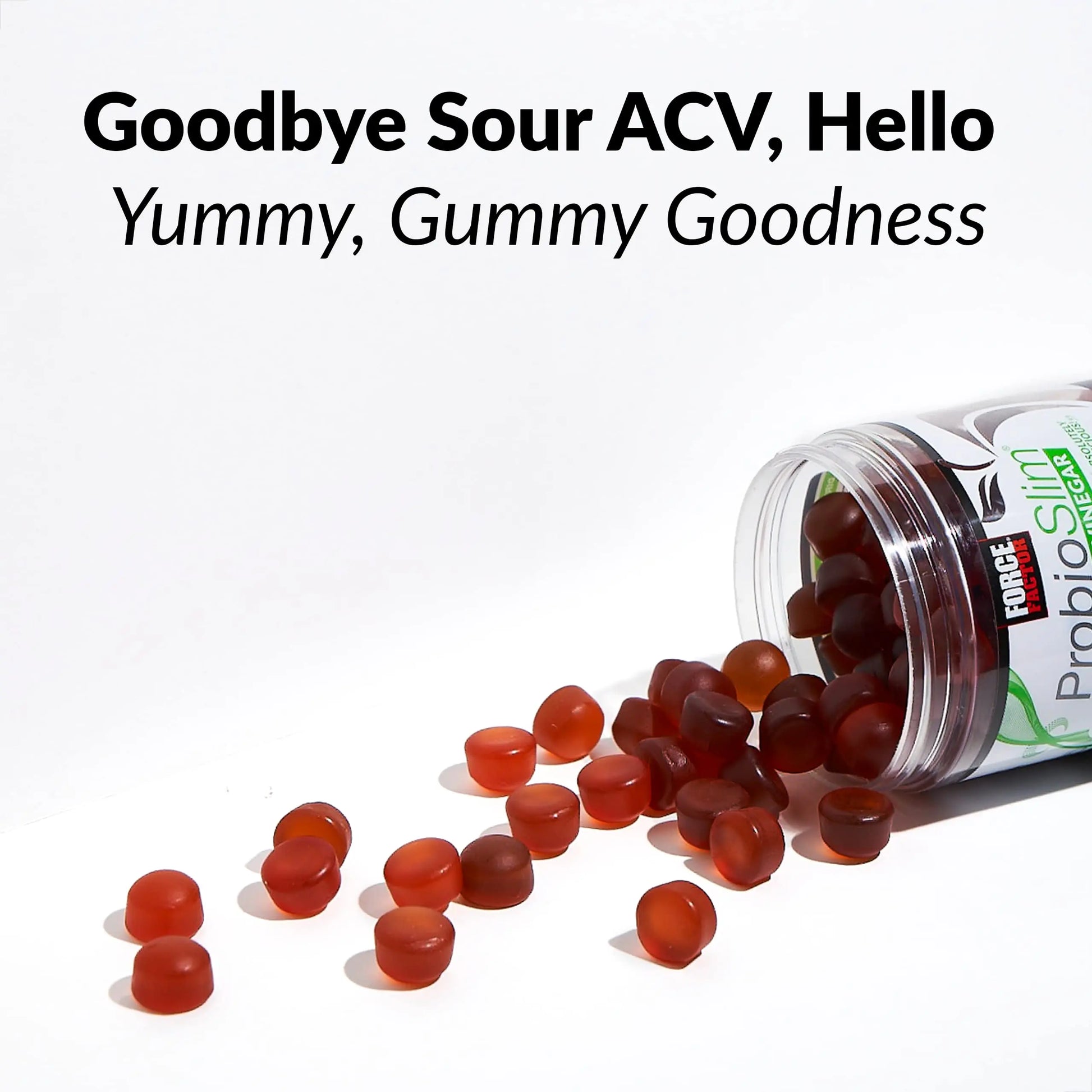 FORCE FACTOR ProbioSlim Apple Cider Vinegar Gummies Organic LactoSpore Prebiotics Force Factor Au supplements