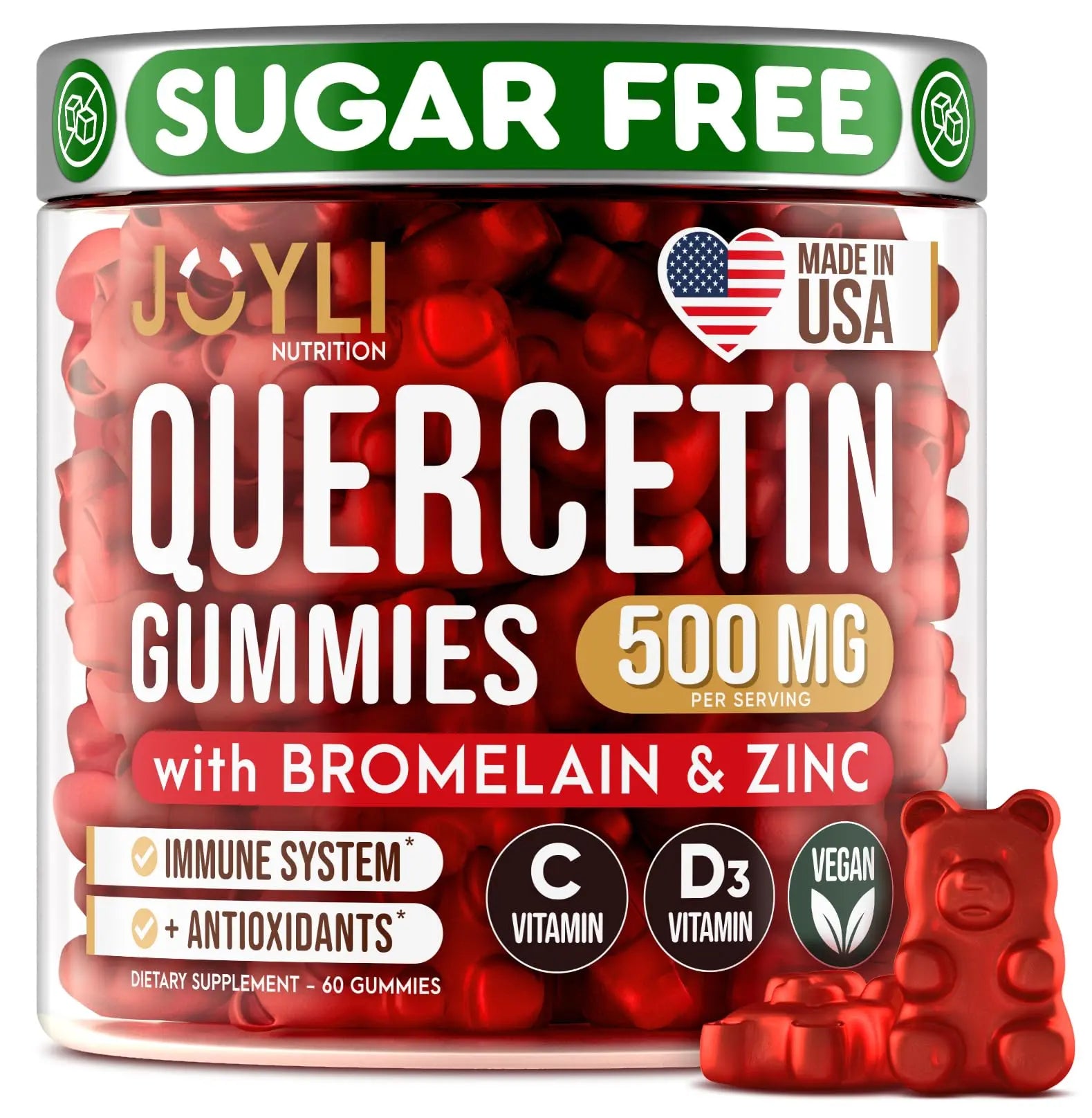 JOYLI Quercetin Gummies - Pure Quercetin with Bromelain Zinc Vitamin C & Vitamin D3 JOYLI Nutrition Au supplements