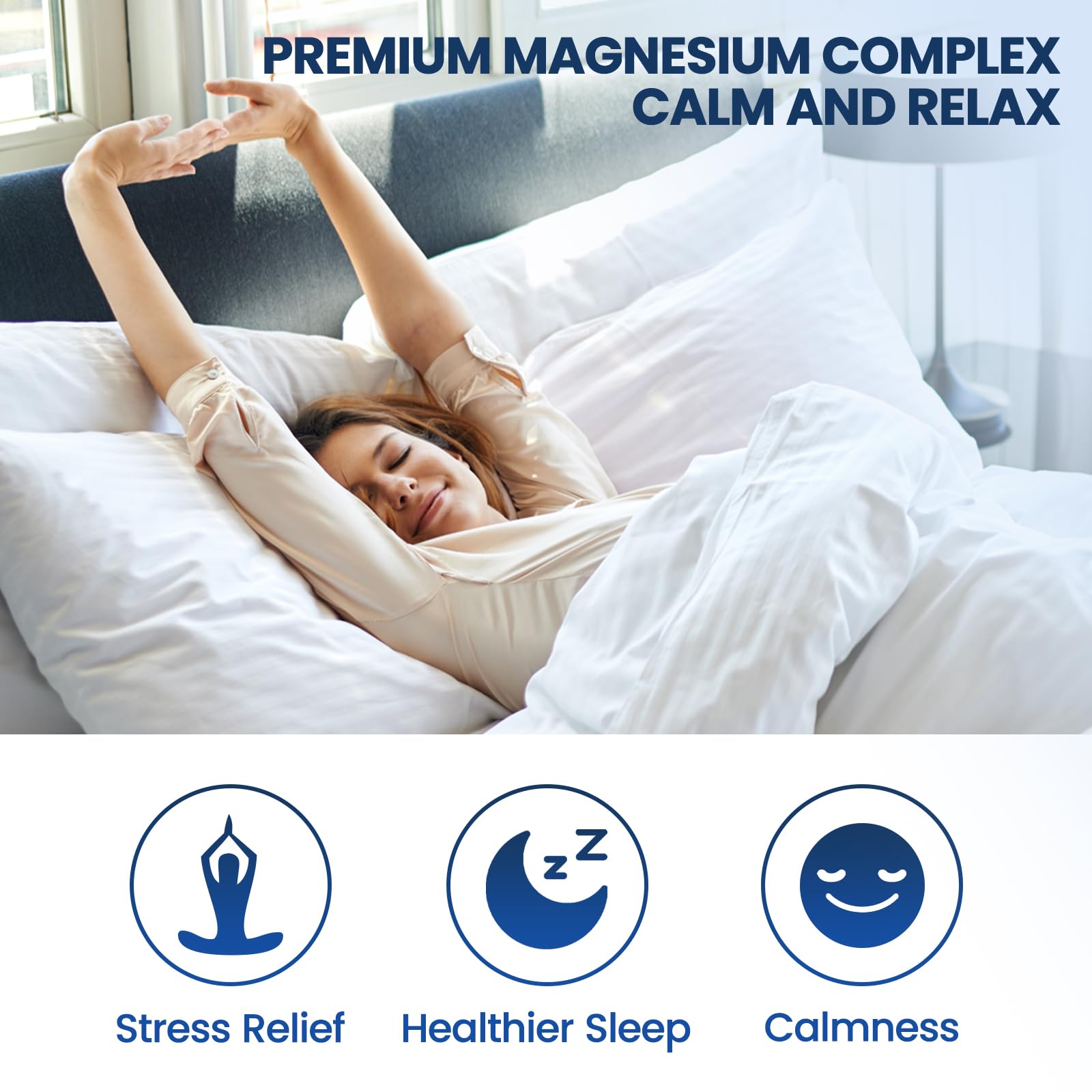 Triple Magnesium Complex Supplement-Magnesium Glycinate, Citrate, Malate Liquid Drops 500mg with Ashwagandha, L-Theanine, B6 for Calm, Stress Relief, Sleep, Muscle Support-Green Apple Flavor dilib Au supplements