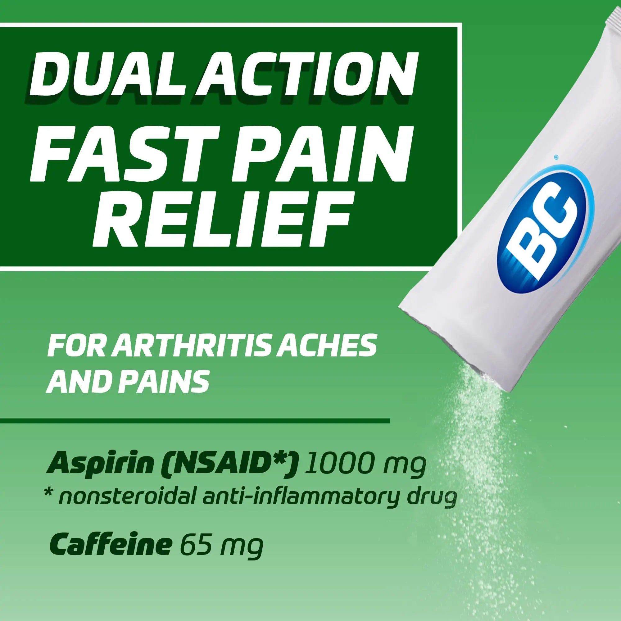 BC Pain Relief Powder, Arthritis Pain, 50 ct (Pack of 1) BC Au supplements