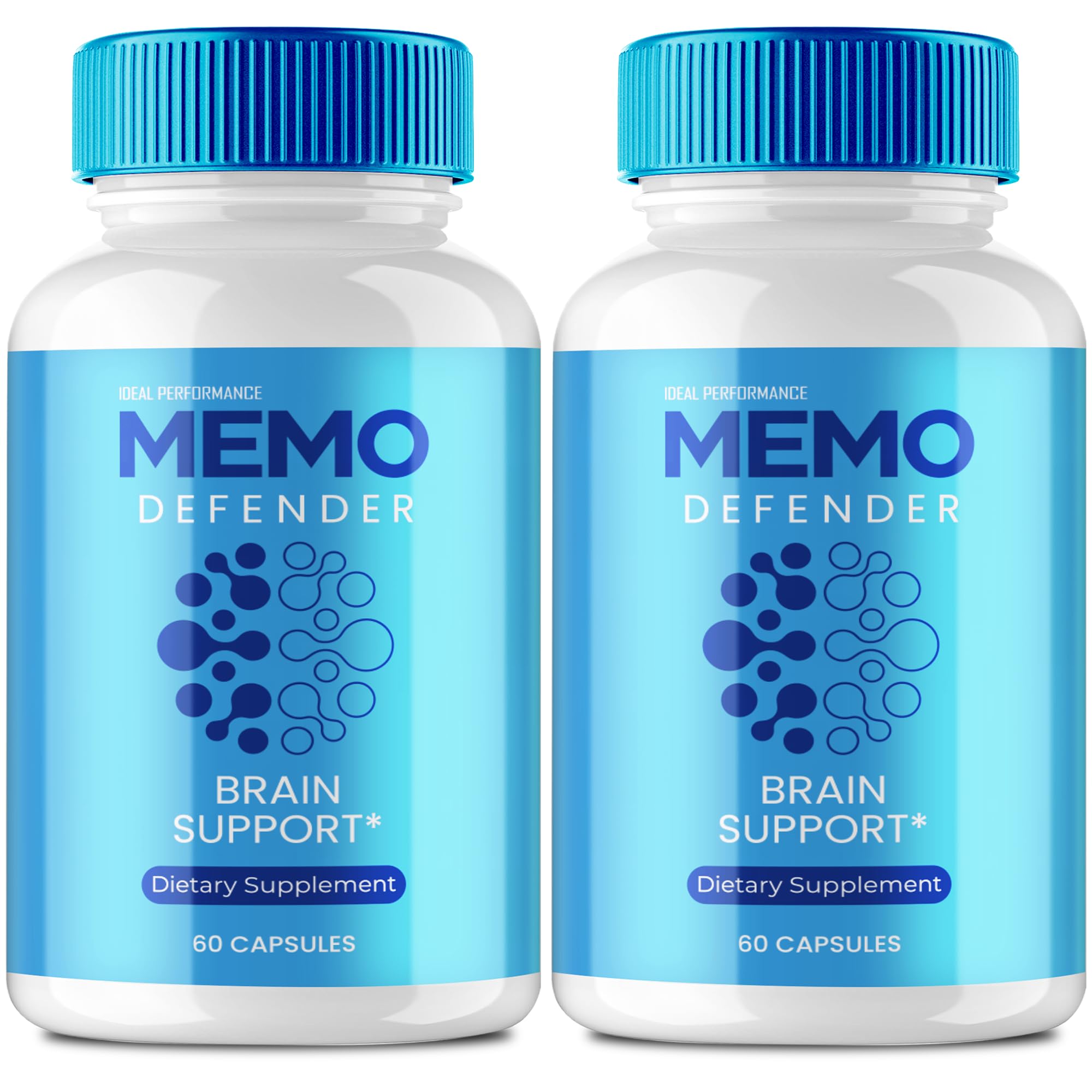 Memo Defender Brain and Memory Support Capsules, Memo Defender for Memory Supplement Pills, Advanced Formula Nootropic Pills for Brain Health Support, MemoDefender Health Blend Reviews (2 Pack) IDEAL PERFORMANCE Au supplements
