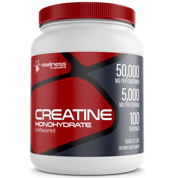 Creatine Monohydrate Powder - 5000mg Micronized for Muscle Growth, Enhanced WELLNESS LABSRX Au supplements