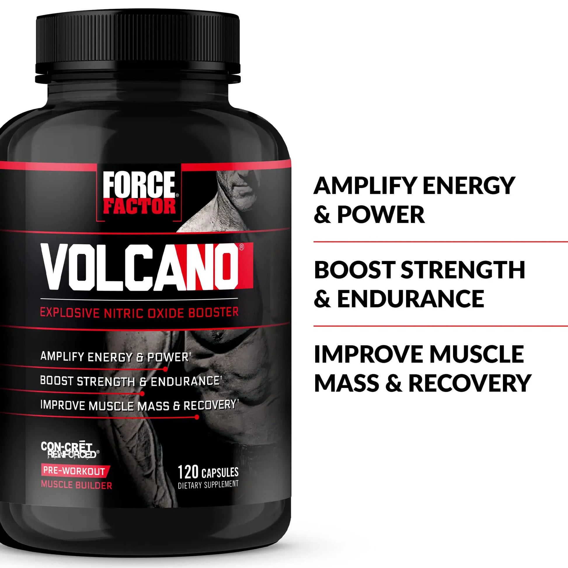 Force Factor Volcano Pre Workout Nitric Oxide Booster Supplement for Men with Creatine Force Factor Au supplements
