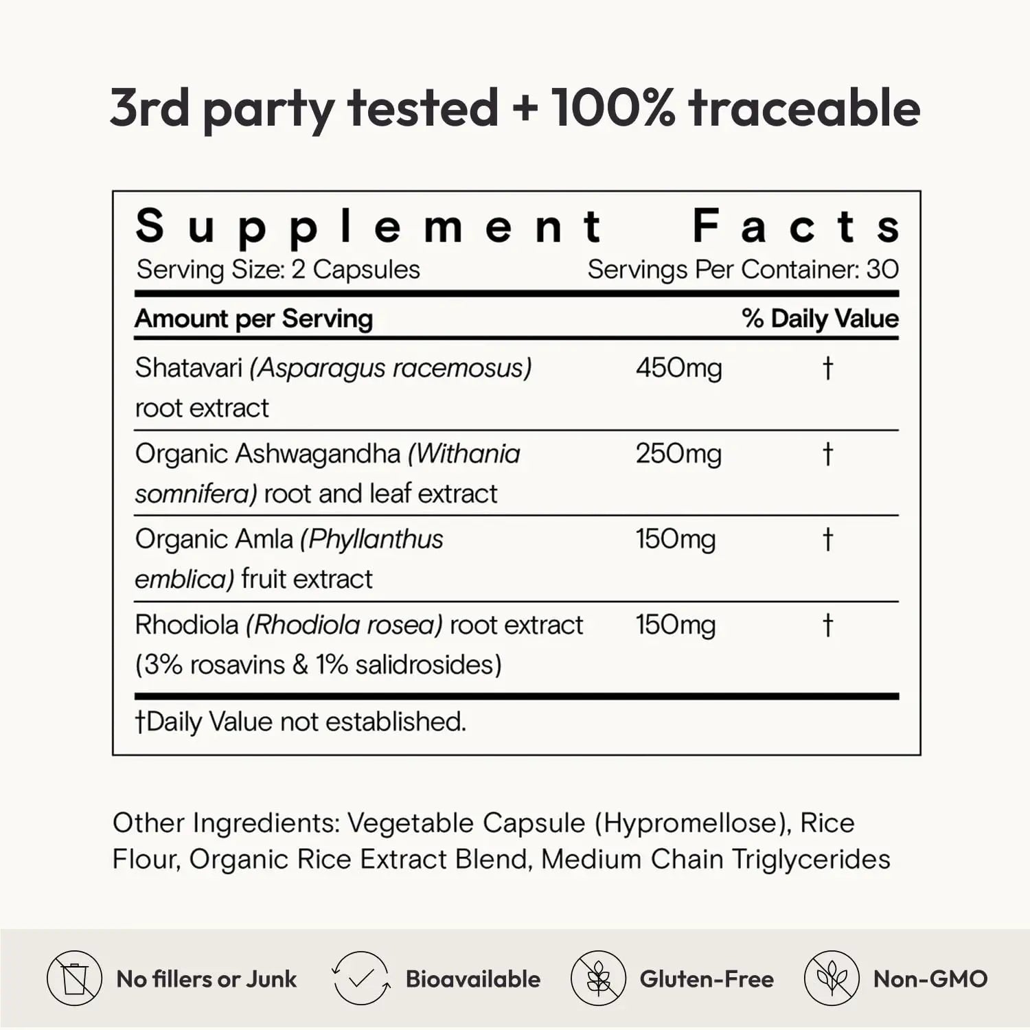 Moon Juice SuperYou Ashwagandha Supplements with Rhodiola, Shatavari & Amla - Cortisol Reducer for Energy, Mood, Focus and Stress Support, Vegan, Non-GMO & 100% Traceable, 60 Capsules, 30 Servings Moon Juice Au supplements