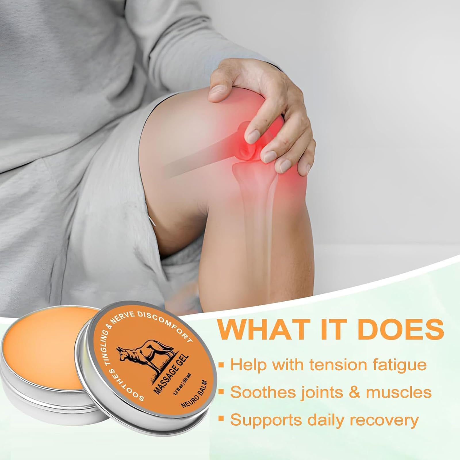 Neuro Balm, Joint & Muscle Soothing Cream, Natural Nerve & Joint Support Balm, Fast-Acting Herbal Formula for Tingling, Burning & Stiffness, Pain Relief, Daily Body Care (1Pcs) Lunkun Au supplements