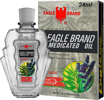 Eagle Brand Natural Aromatic Lavender Medicated Oil for Muscle Aches and Pains, Includes One Individual .8 oz. Bottle Eagle Brand Au supplements