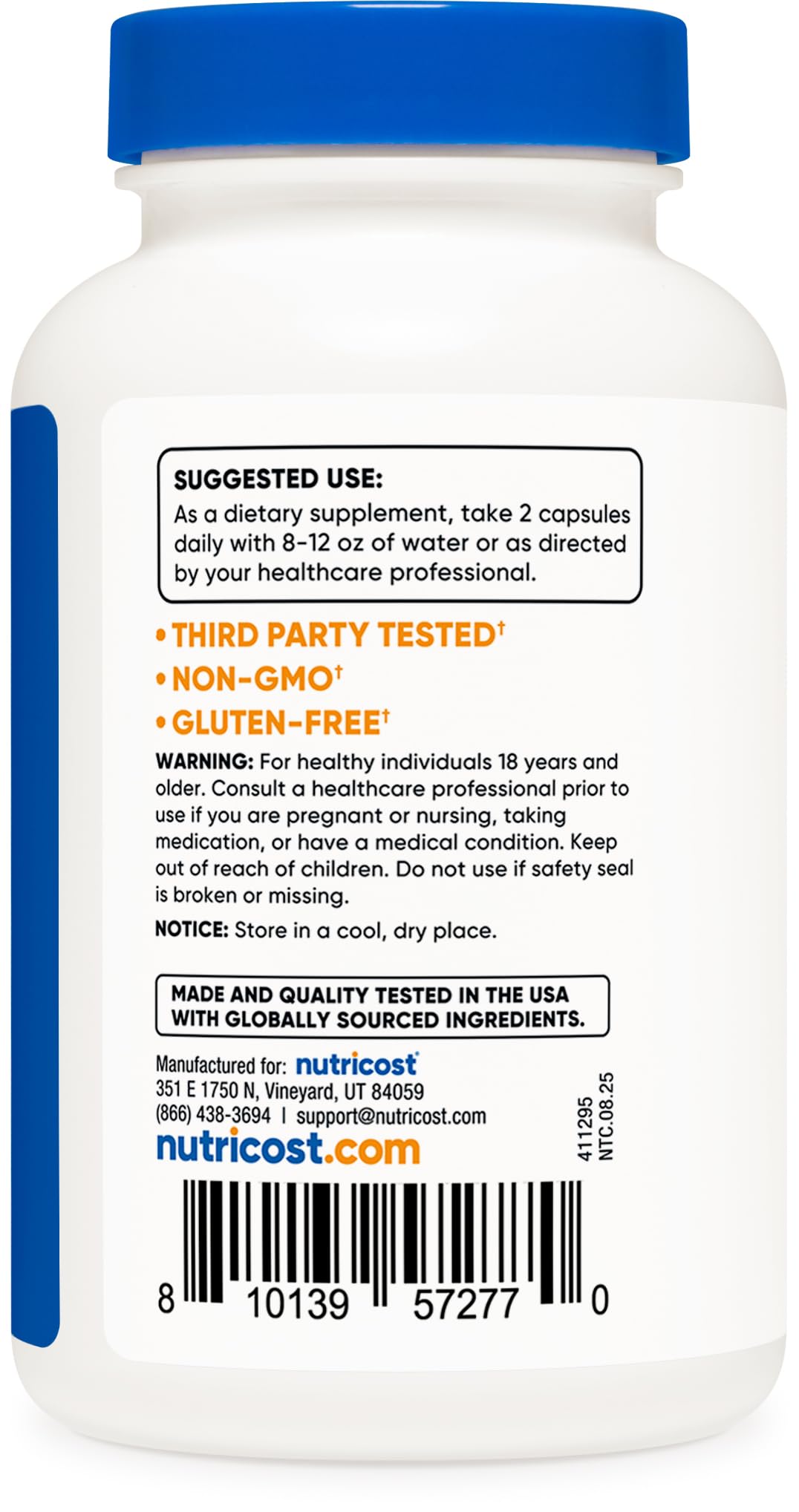 Nutricost D-Mannose 1000mg Per Serving, 120 Capsules - 500mg Per Capsule, Urinary Tract Health, Non-GMO and Gluten Free Nutricost Au supplements