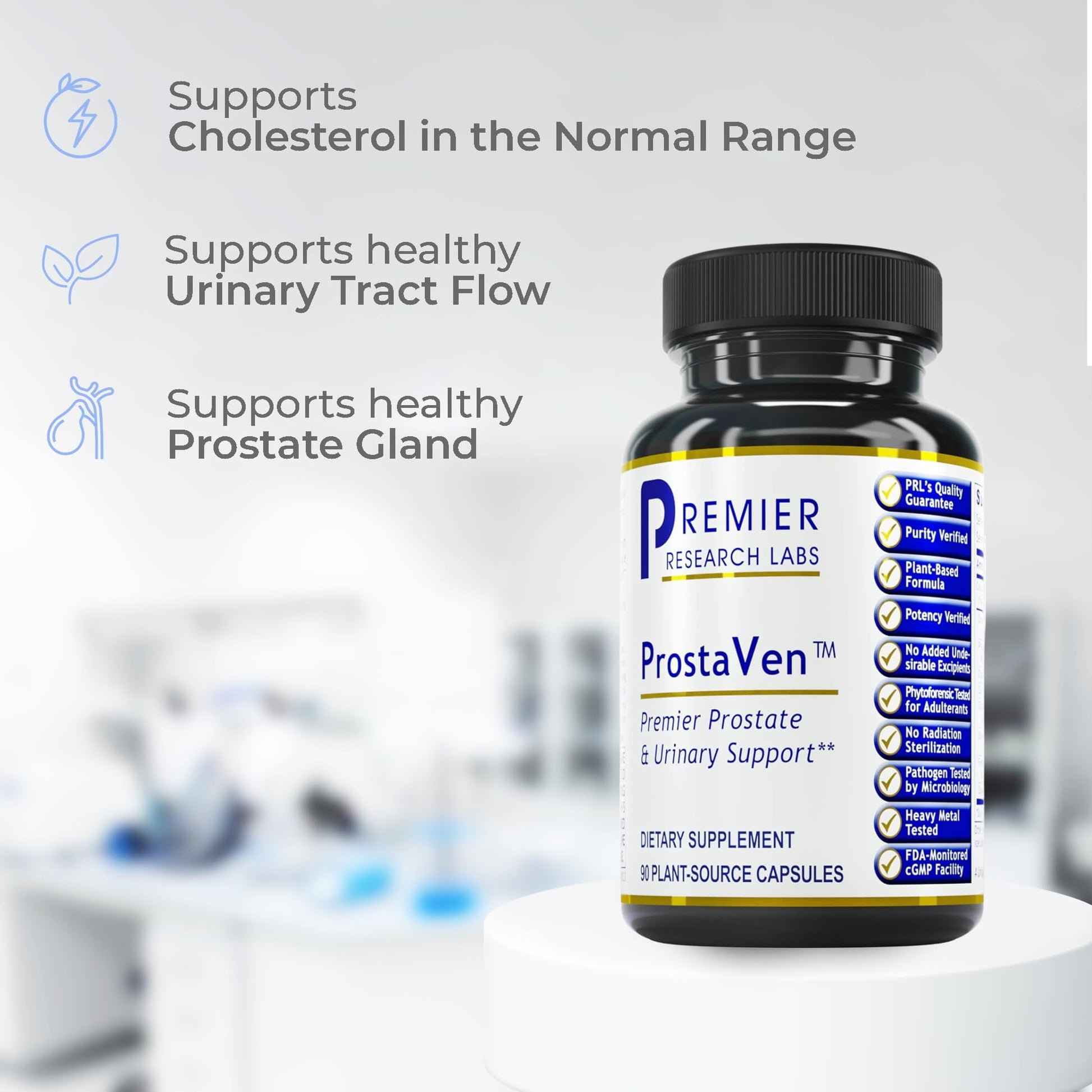 Premier Research Labs ProstaVen - Prostate Supplements for Men, Prostate Health Formula, Natural Supplement with Organic Saw Palmetto - 90 Vegetarian Capsules Premier Research Labs Au supplements