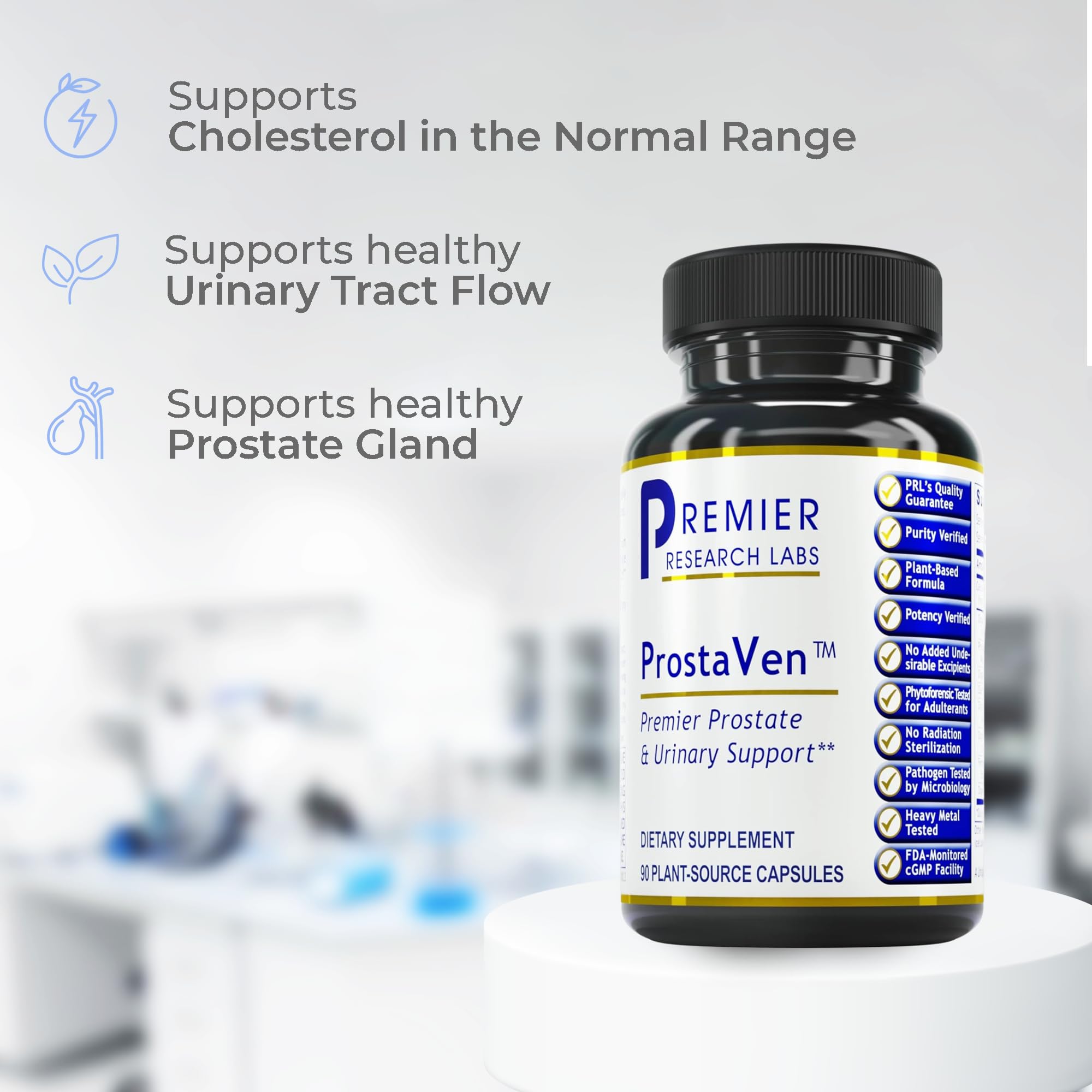 Premier Research Labs ProstaVen - Prostate Supplements for Men, Prostate Health Formula, Natural Supplement with Organic Saw Palmetto - 90 Vegetarian Capsules Premier Research Labs Au supplements