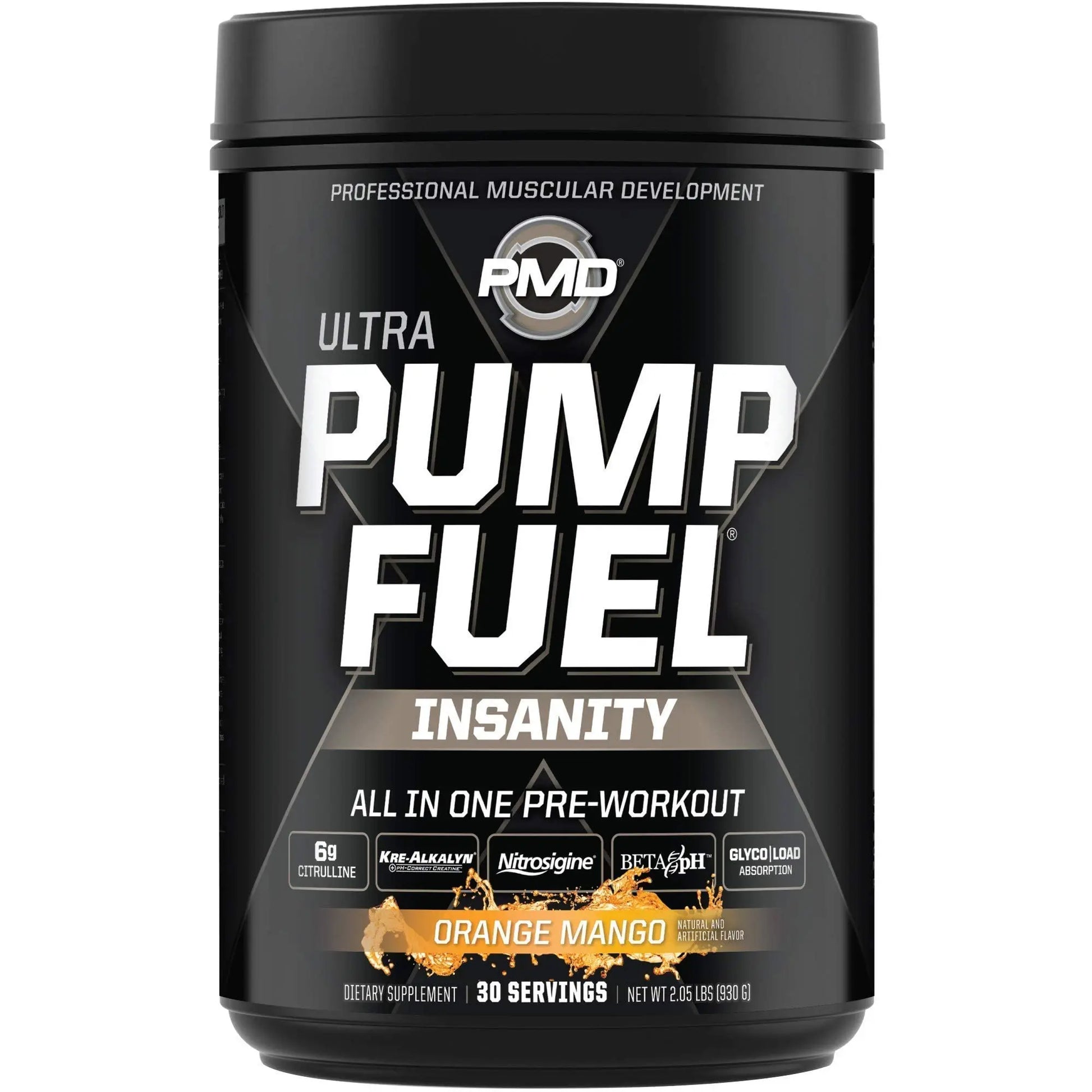 PMD Sports Ultra Pump Fuel Insanity - Pre Workout - Tropical Orange Mango (30 Servings) PMD Au supplements