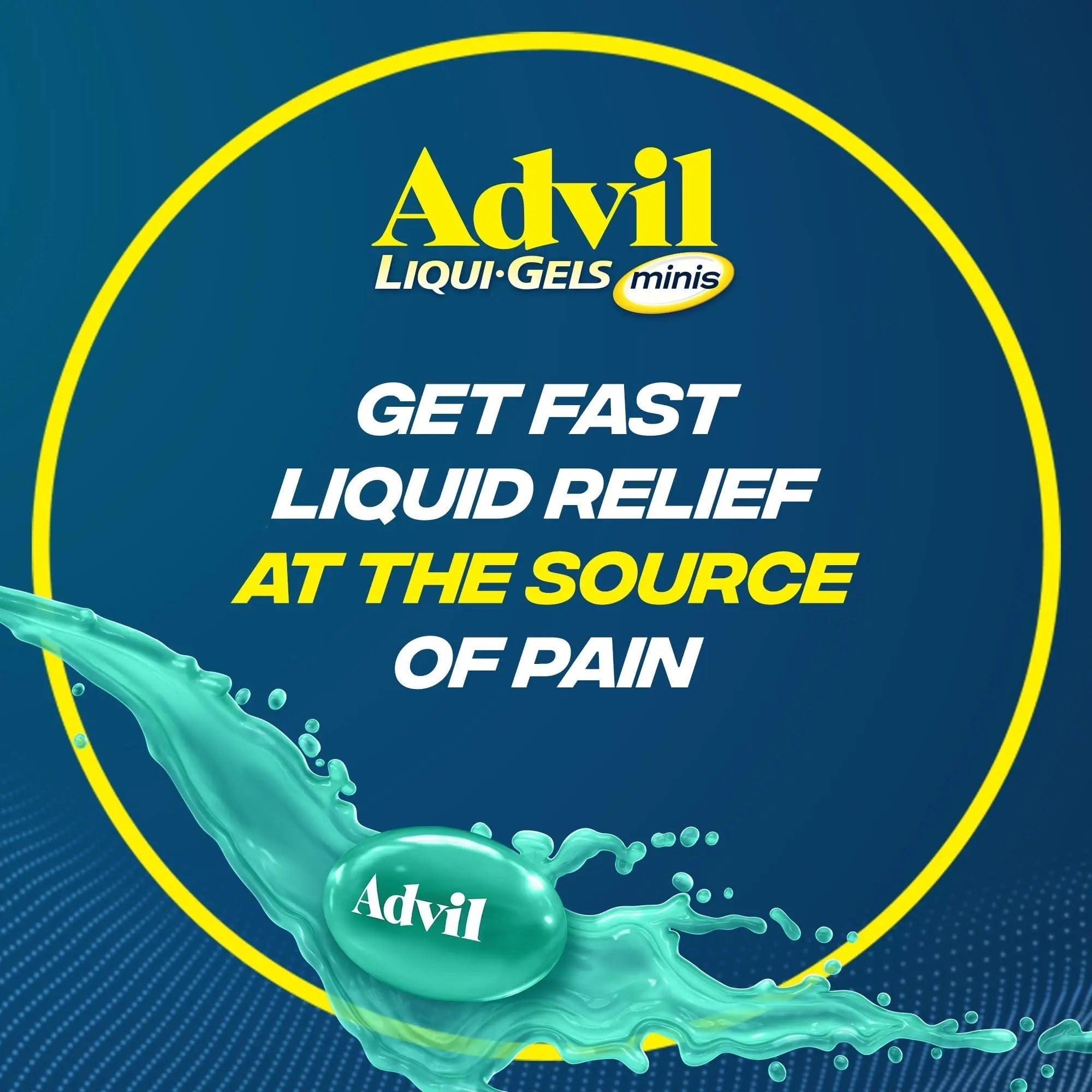 Advil Liqui-Gels Minis Pain Reliever and Fever Reducer, Pain Medicine for Adults with Ibuprofen 200mg for Pain Relief - 160 Liquid Filled Capsules Advil Au supplements