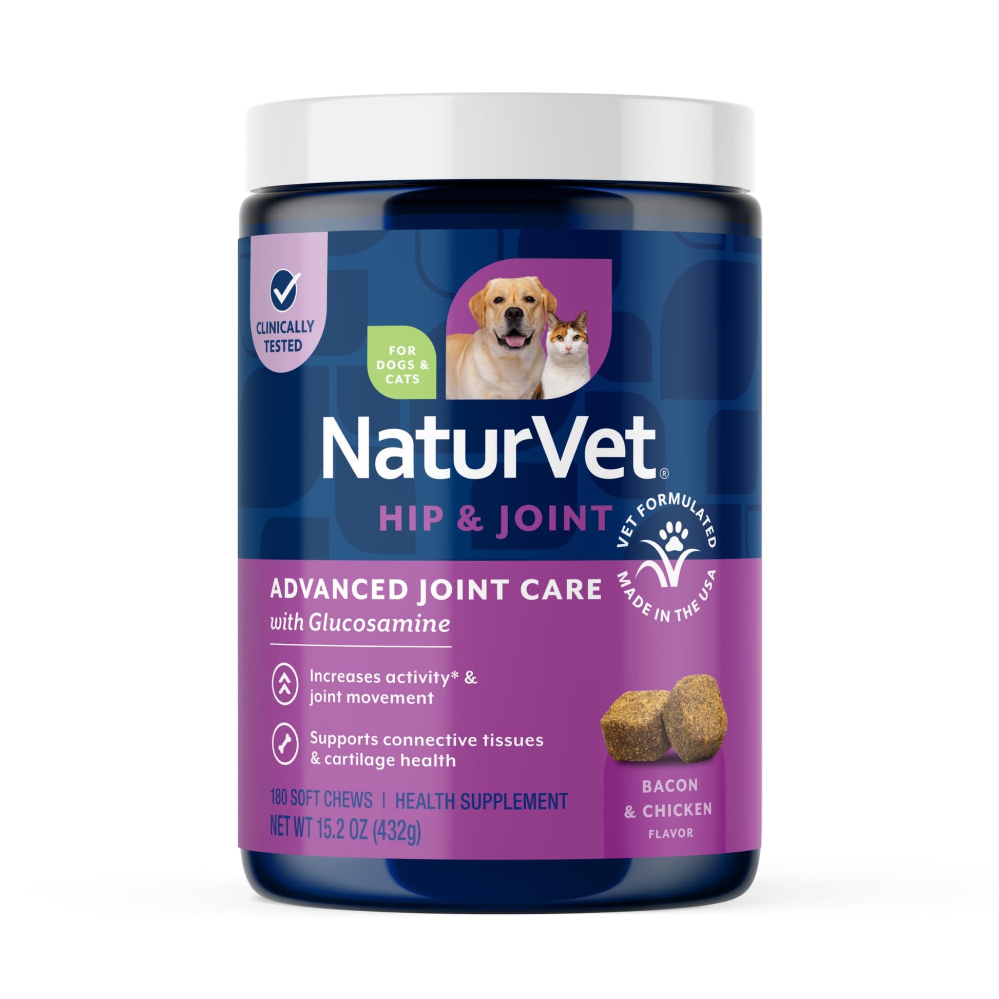 NaturVet ArthriSoothe-Gold Level 3 Advanced Joint Care for Dogs – Soft Chew Dog Supplement with Glucosamine, MSM, Chondroitin & Hyaluronic Acid – Wheat-Free Pet Supplements – 180 Ct. NaturVet Au supplements
