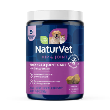 NaturVet ArthriSoothe-Gold Level 3 Advanced Joint Care for Dogs – Soft Chew Dog Supplement with Glucosamine, MSM, Chondroitin & Hyaluronic Acid – Wheat-Free Pet Supplements – 180 Ct. NaturVet Au supplements