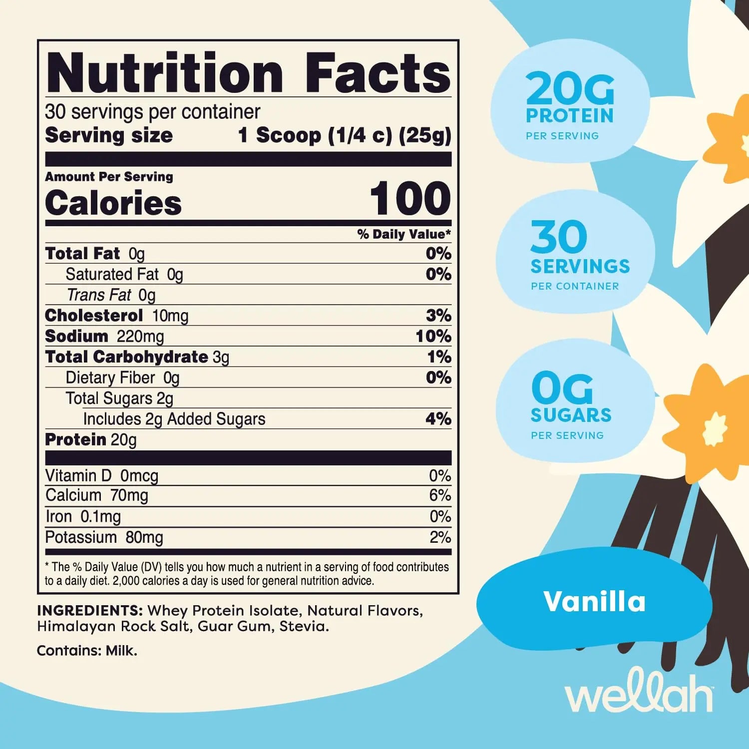 Wellah Your Whey (30 Servings, Vanilla) - Whey Protein Isolate Protein Wellah Au supplements