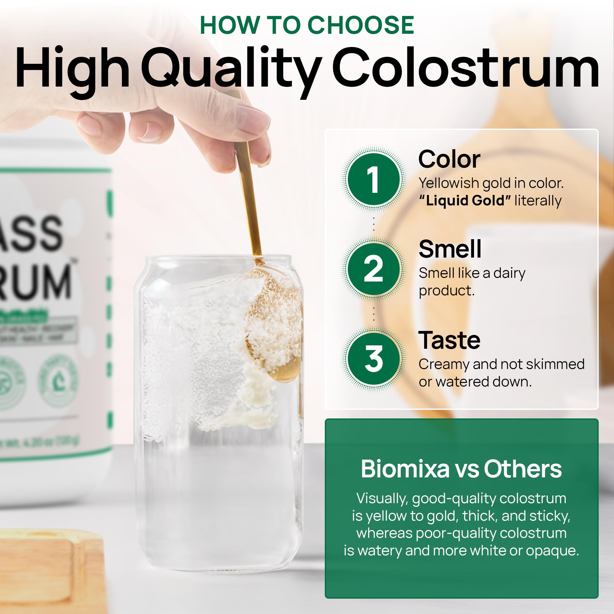 Bovine Colostrum Supplement - 100% Pure Whole Colostrum Powder - Grass-Fed, Unflavored, No Additives, Gut & Immune Support, Natural IgG, 60 Servings - Made in USA Bluegrass Colostrum Au supplements
