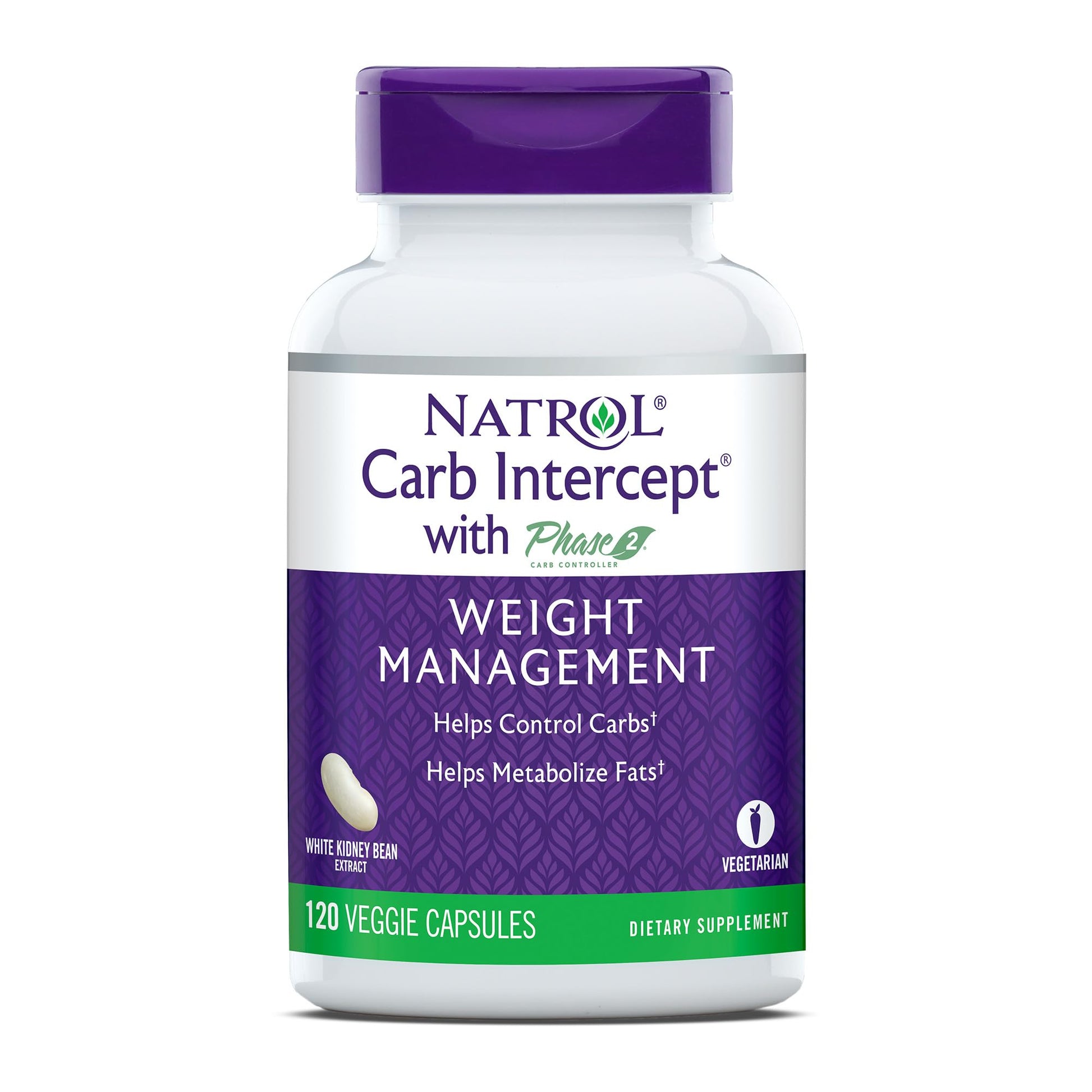 Natrol Carb Intercept Capsules with White Kidney Bean Extract - Controls Carbs, Metabolize Natrol Au supplements