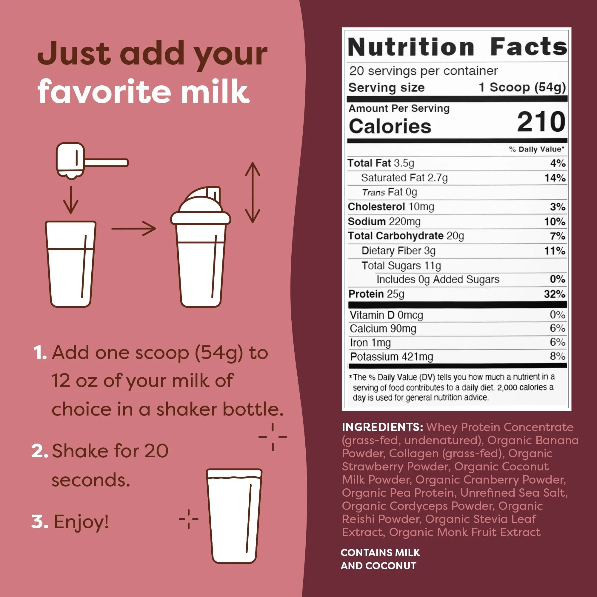 FlavCity Protein Powder Smoothie, Berries & Cream - 100% Grass-Fed Whey Protein FlavCity Au supplements
