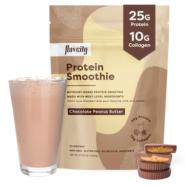 FlavCity Protein Powder Smoothie, Chocolate Peanut Butter - 100% Grass-Fed Whey Pro FlavCity Au supplements