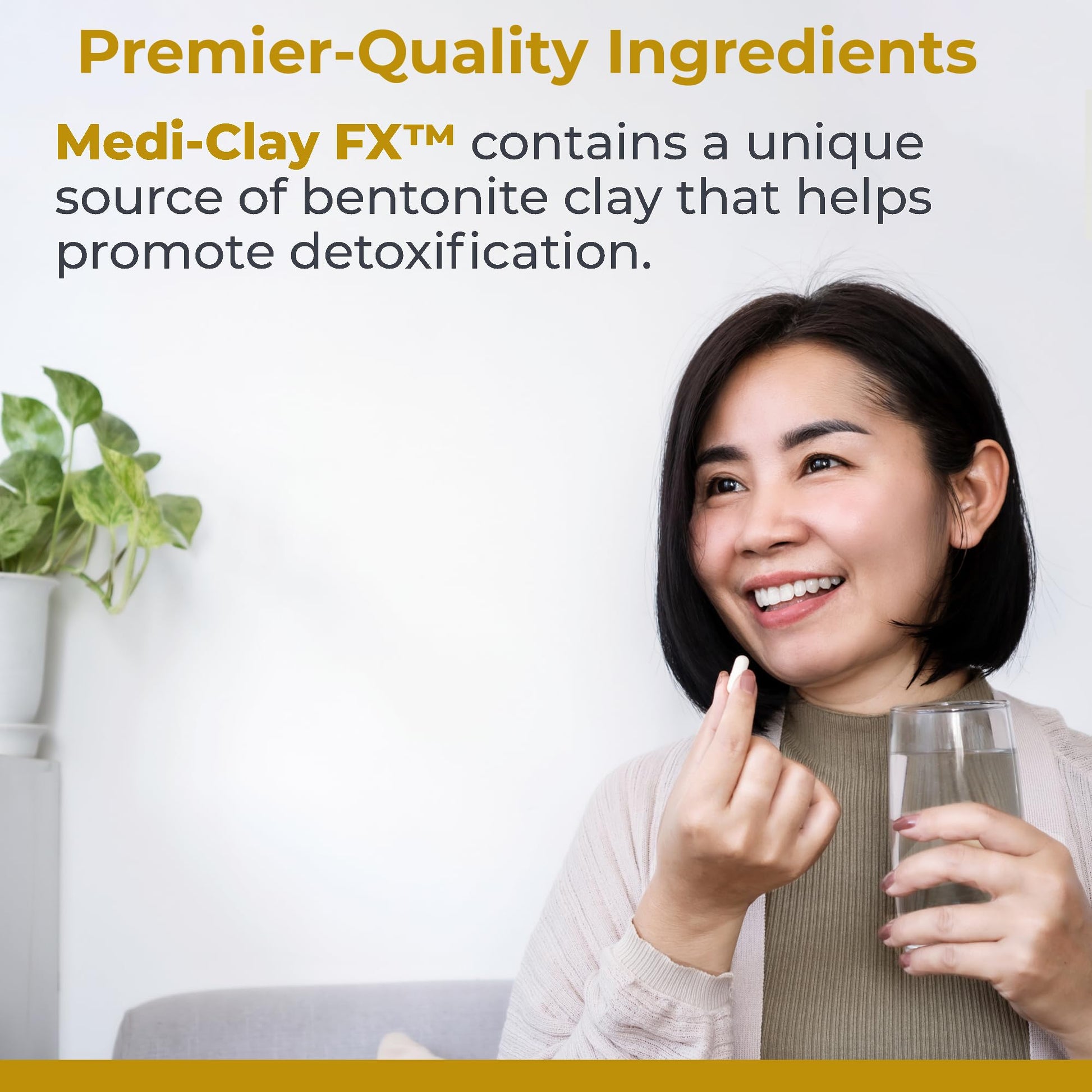 Premier Research Labs Medi-Clay-FX: Bentonite Clay Capsules for Detoxification | Food Grade Smectite Supplement | Absorb Toxins, Supports Cellular Health and Mold Detox - 90 Capsules Premier Research Labs Au supplements
