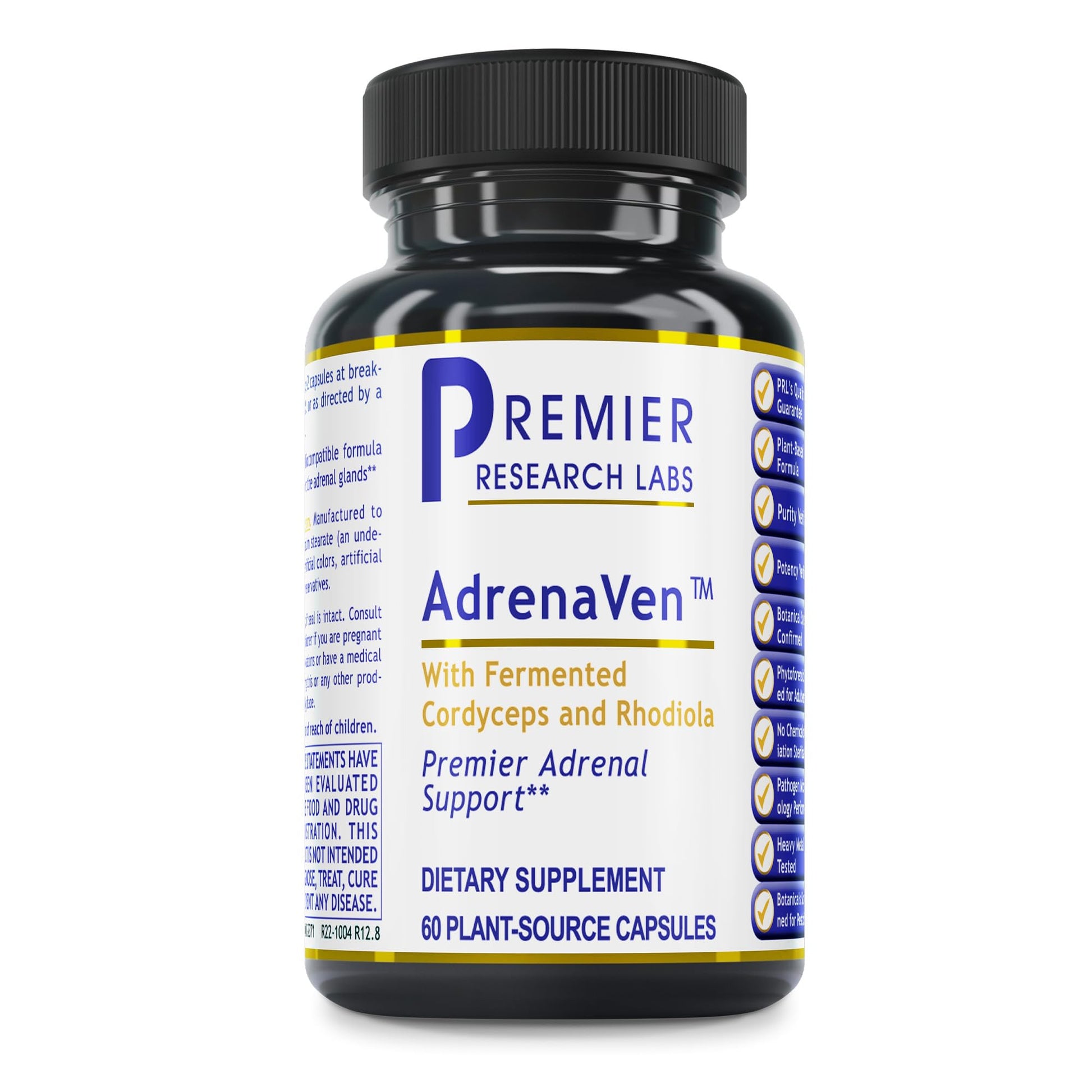 Premier Research Labs 30 Servings-AdrenaVen - Adrenal Health Supplement, Supports Adrenal Gland Health and Stress Response - Organic Adrenal Health - 60 Plant-Source Capsules Premier Research Labs Au supplements