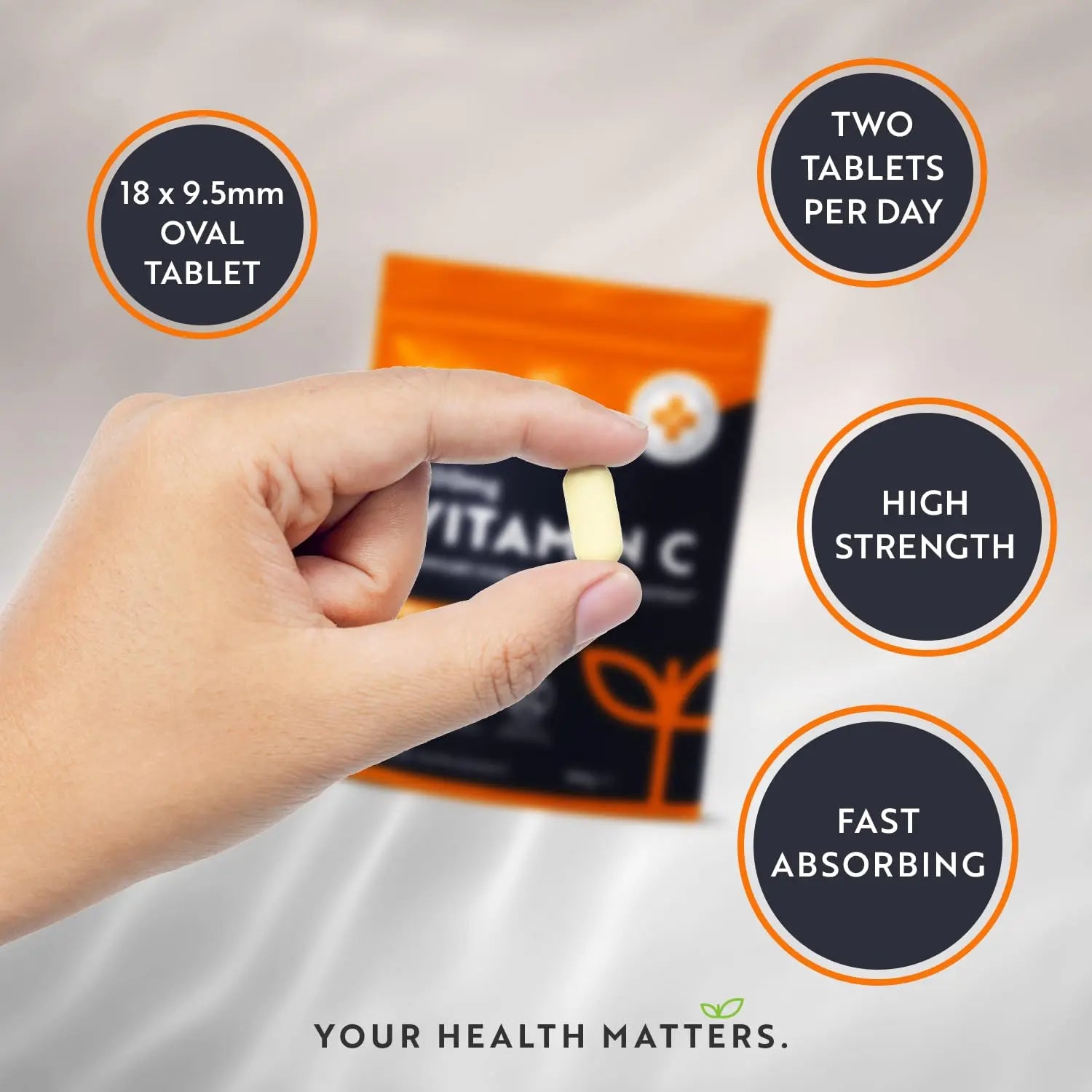 Vitamin C Tablets 1100mg – 180 Premium Vegan and Vegetarian Tablets – 3 Month Supply Nutravita Au supplements