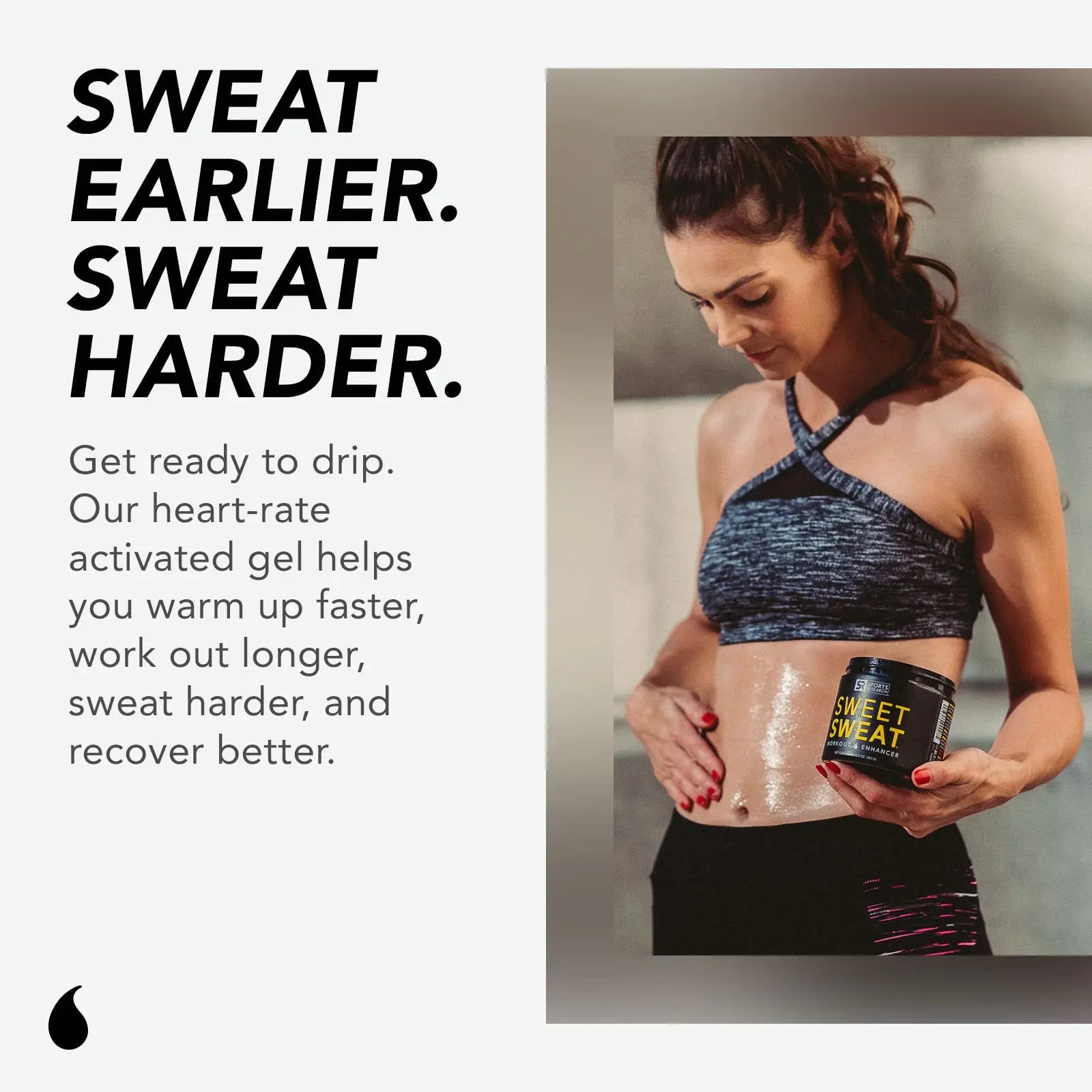 Sweet Sweat Workout Enhancer cream- 13.5 oz Jar Sports Research Au supplements