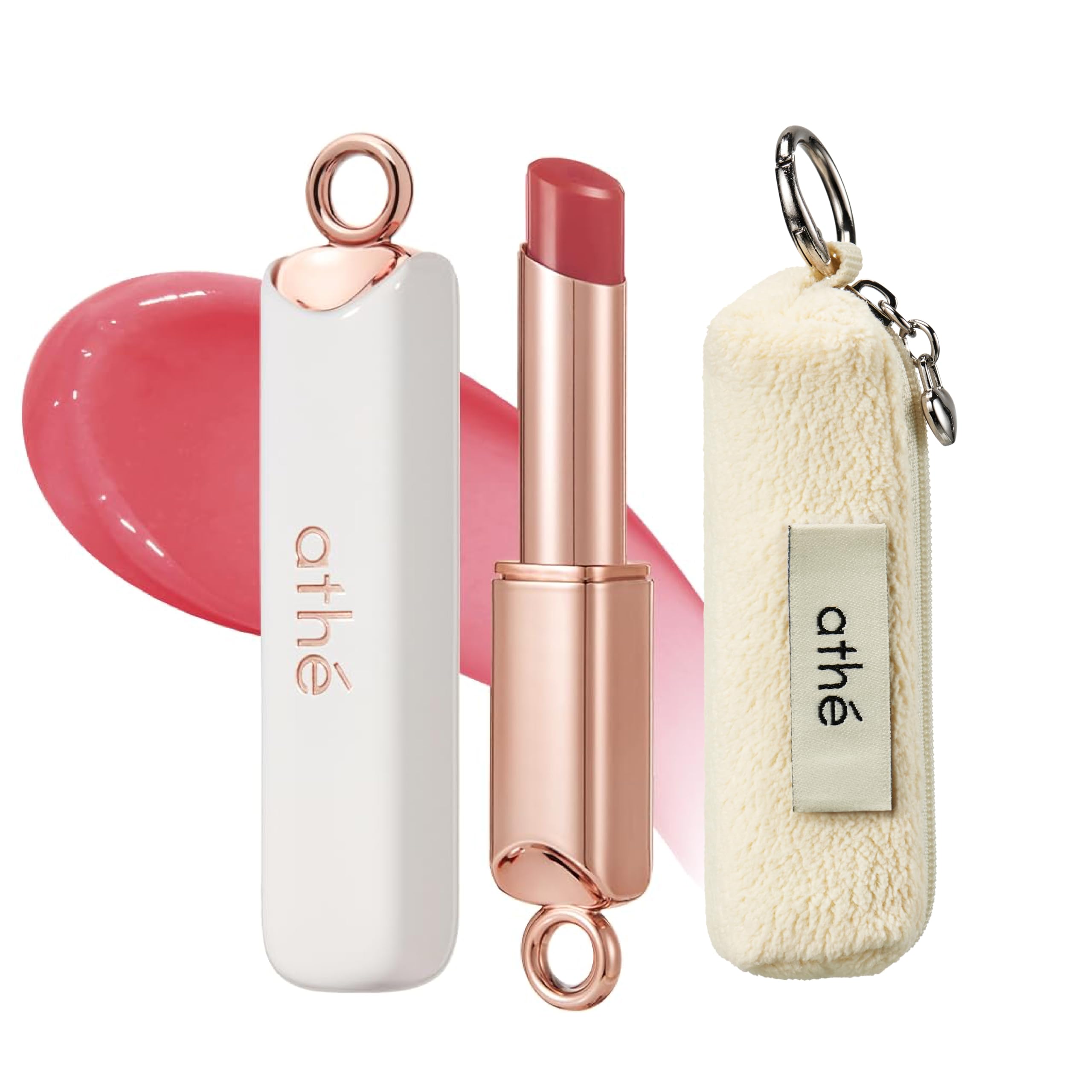 athé Everyday Tinted Lip Set – Tinted Lip Balm Stick with Madecassoside, Ceramide & Squalane, Includes Lip Pouch | Hydrating, Non-Sticky, Vegan K-Beauty Lip Care ATHÉ Au supplements