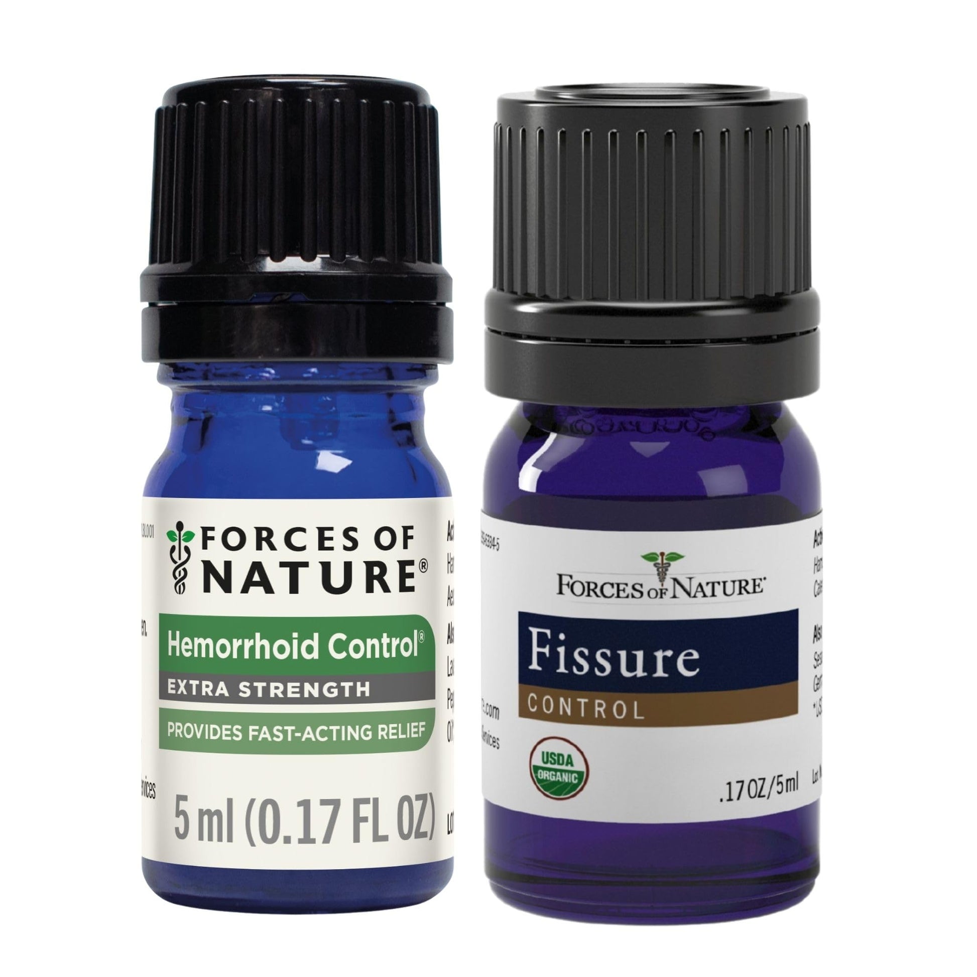 Forces of Nature Hemorrhoid Control Extra Strength (5ml) + Organic Fissure Care (5ml) | Virtual Bundle Forces of Nature Au supplements