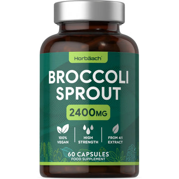 Broccoli Sprout Extract | Activated Sulforaphane Supplement | 2400mg Capsules | 60 Ct Horbäach Au supplements