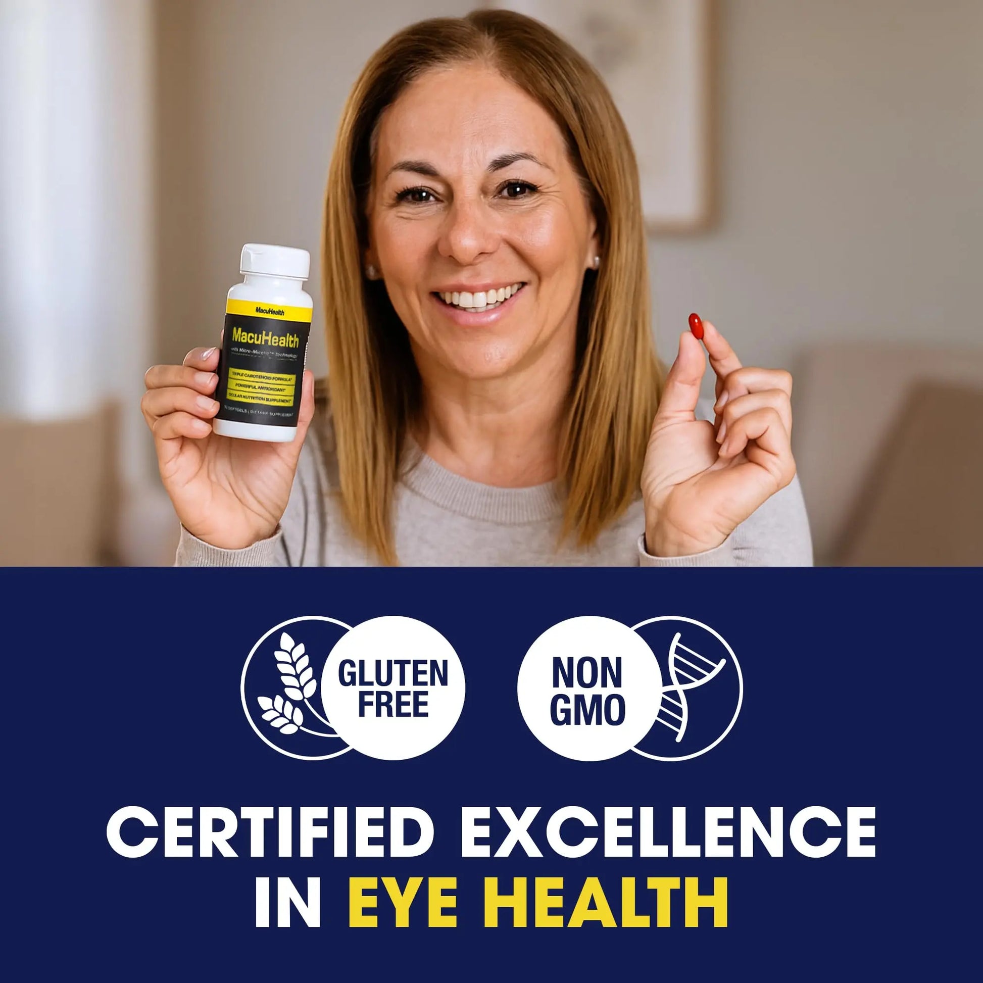 Macuhealth Triple Carotenoid Formula - Eye Vitamins for Adults - 90 Softgels, 3 Month Supply Macuhealth Au supplements