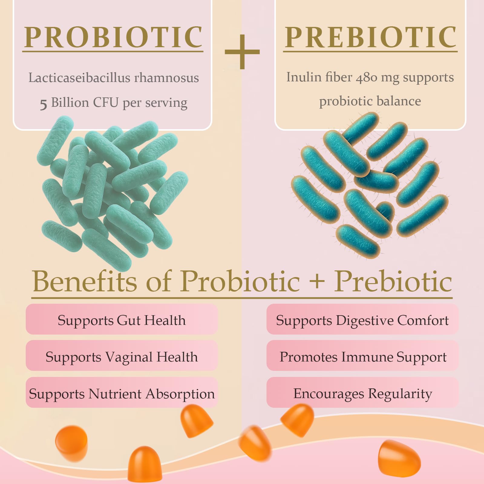 MATOP Probiotic Prebiotic pH Balance Gummies - Vaginal Health Gummies for Women Pro + Prebiotic with Pineapple Flavor, Vegan, Sugar-Free – 90 Gummies (45 Servings) MATOP Au supplements