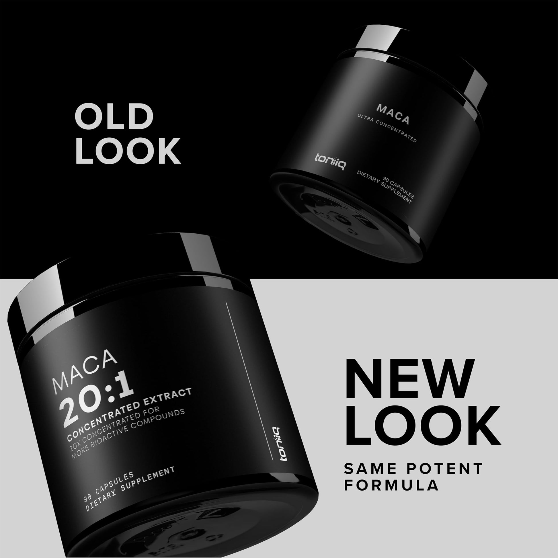 Toniiq Maca Root - Ultra High Potency 20:1 Extract - Black, Red and Yellow Maca Complex - Single Origin, Wildcrafted & Highly Concentrated - Third-Party Lab Tested - 90 Capsules Toniiq Au supplements