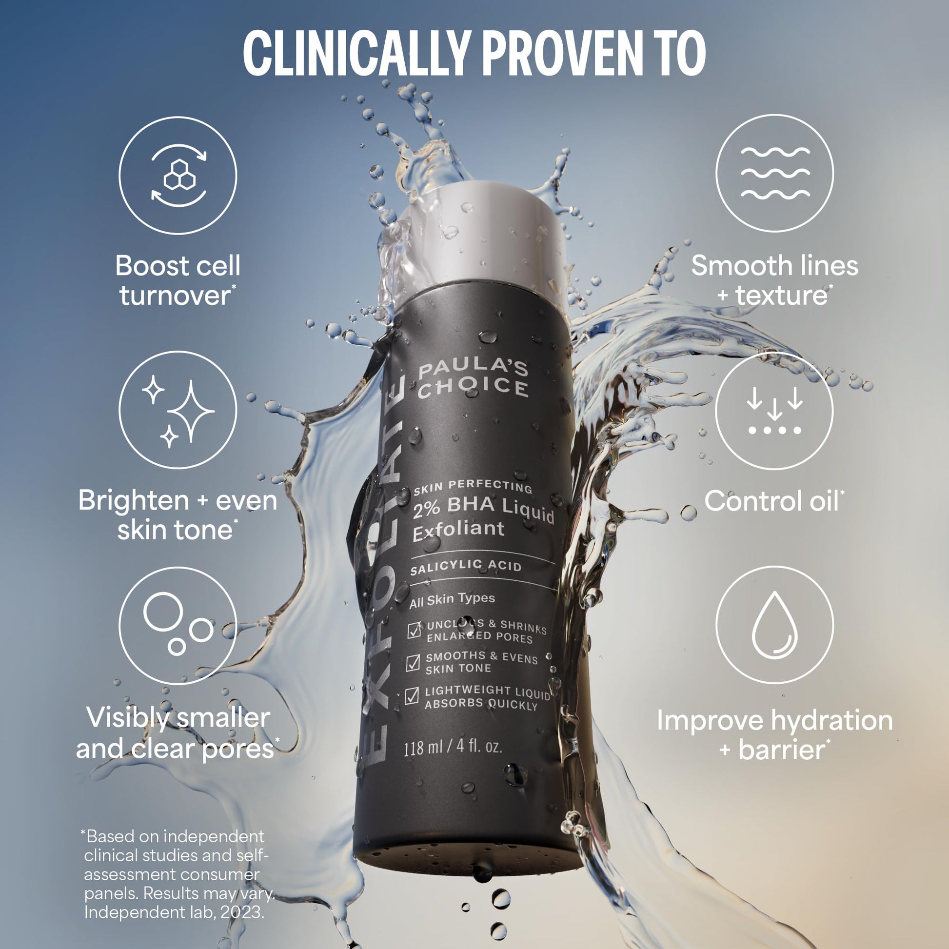 Paulas Choice--SKIN PERFECTING 2% BHA Liquid Salicylic Acid Exfoliant--Facial Exfoliant for Blackheads, Enlarged Pores, Wrinkles & Fine Lines, 4 oz Bottle Paula's Choice Au supplements