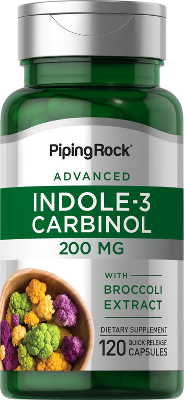 Piping Rock Indole 3 Carbinol | 200mg | 120 Capsules | I3C with Broccoli Extract | Non-GMO, Gluten Free Supplement Piping Rock Au supplements