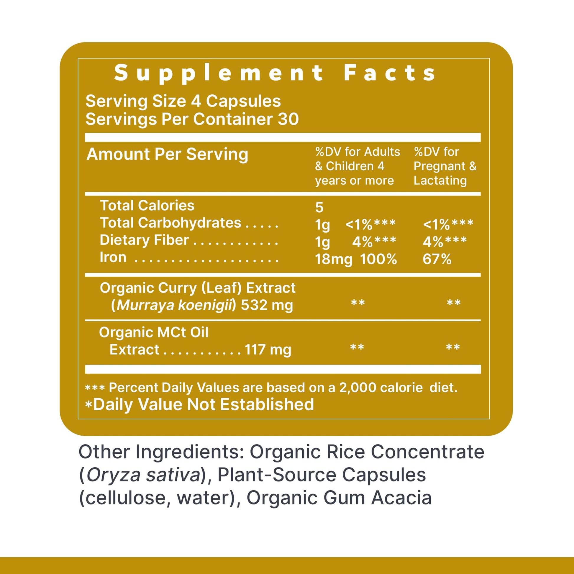 Premier Research Labs Phyto-Iron - Plant Based Iron for Men & Women for Blood Support, Curry Leaves Supplement, Iron Supplements, Non-Heme Iron, 18mg Iron Per Serving - 120 Vegetarian Capsules Premier Research Labs Au supplements