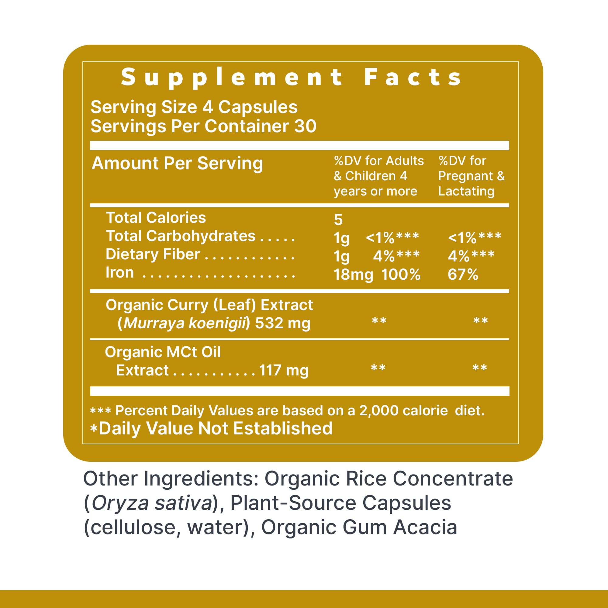 Premier Research Labs Phyto-Iron - Plant Based Iron for Men & Women for Blood Support, Curry Leaves Supplement, Iron Supplements, Non-Heme Iron, 18mg Iron Per Serving - 120 Vegetarian Capsules Premier Research Labs Au supplements