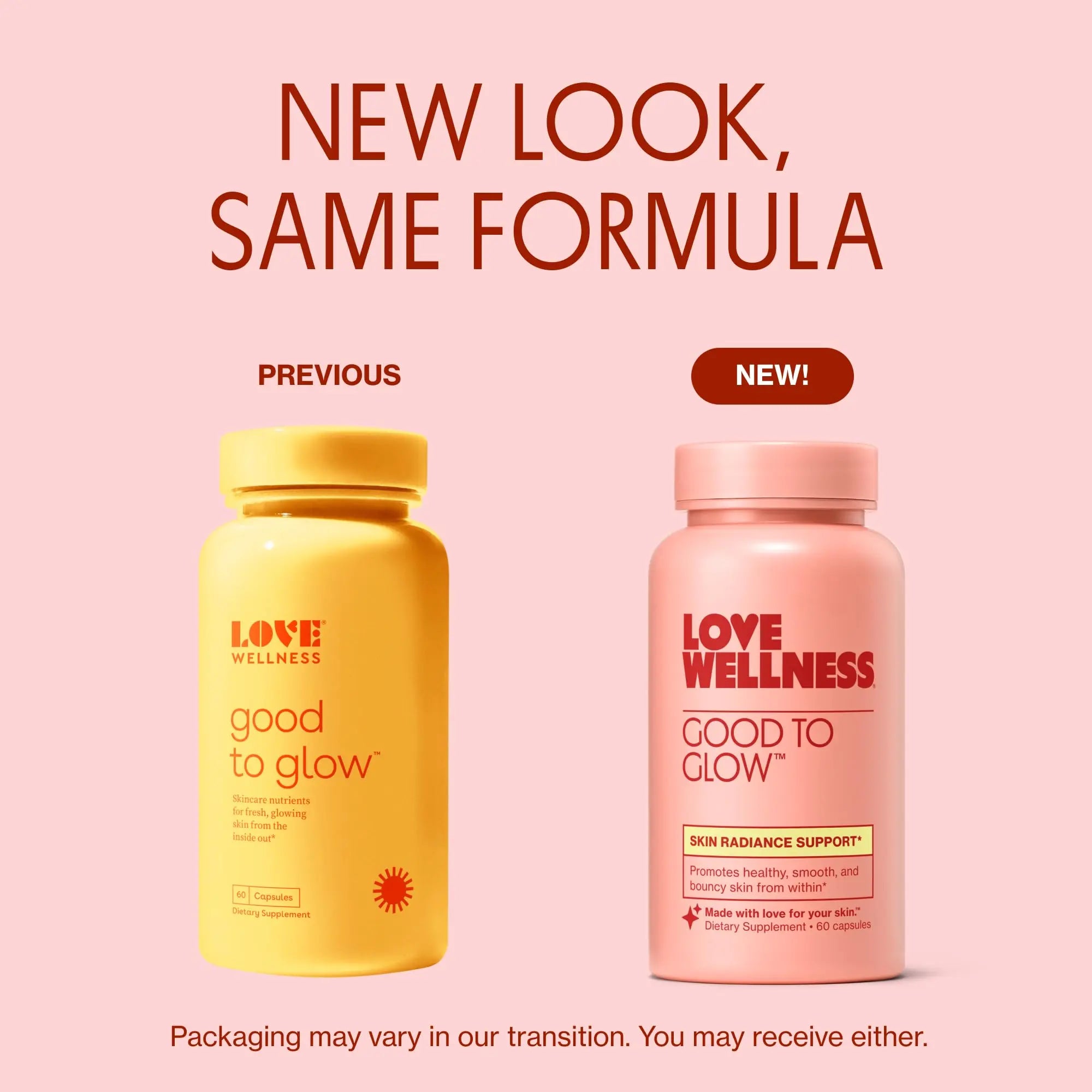 Love Wellness Good to Glow | Collagen Supplement with Biotin, Vitamin C, E, Ashwagandha & Zinc | Promotes Smooth, Glowing & Clear Skin | Enhances Smoothness & Promotes Healthy Skin | 60 Count Love Wellness Au supplements
