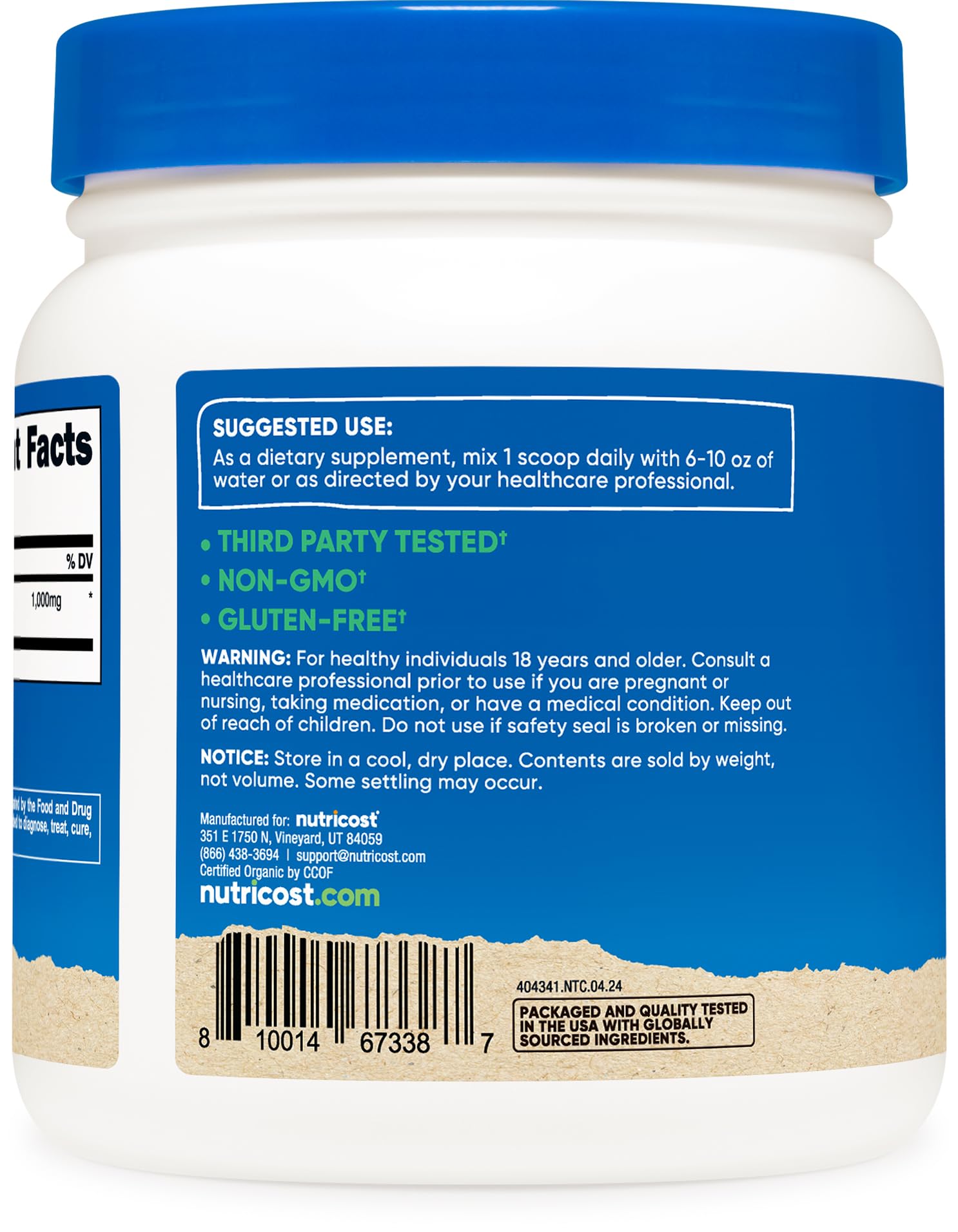 Nutricost Organic Irish Moss Powder (1 LB) - Gluten Free, Non-GMO, Vegetarian Friendly Nutricost Au supplements
